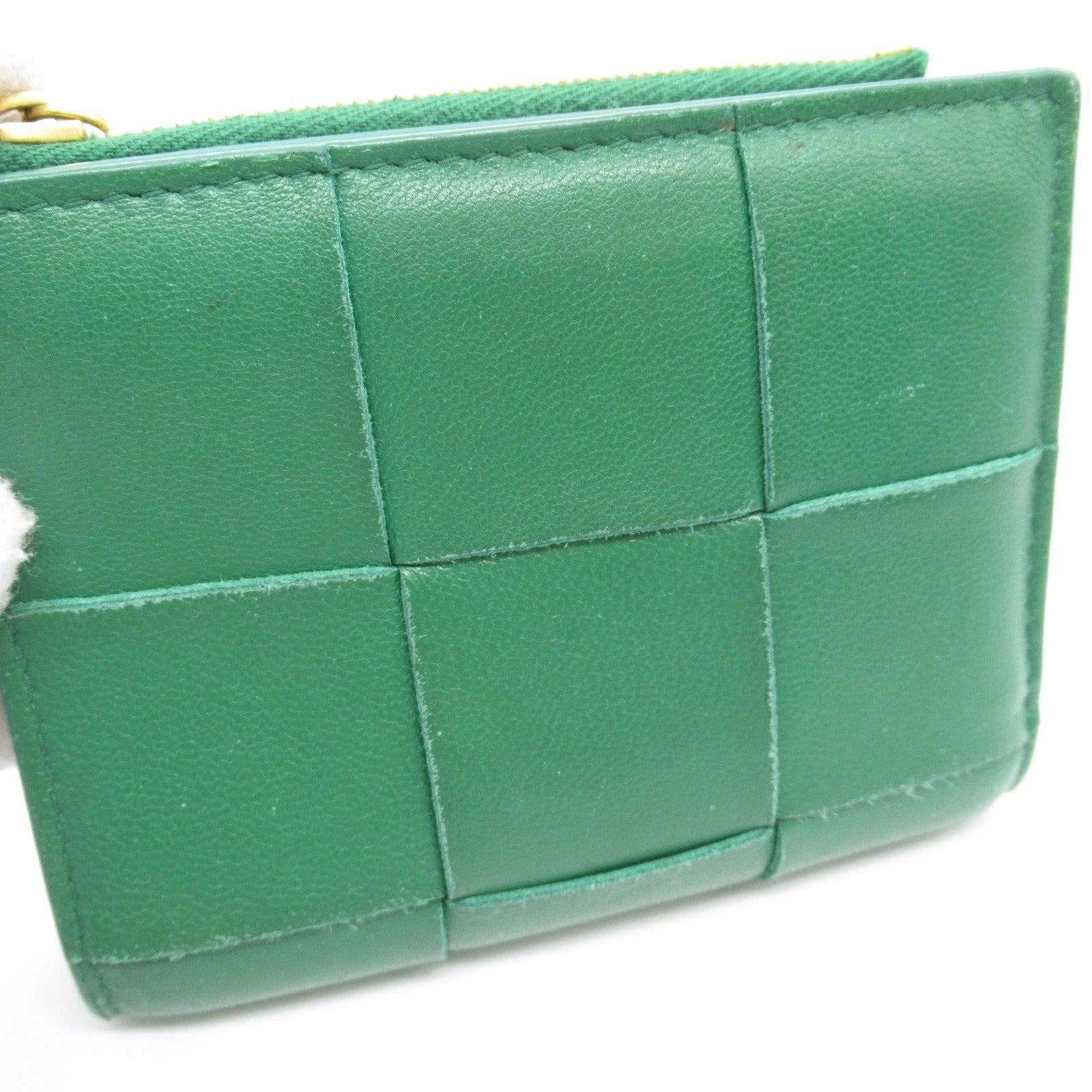 Bottega Veneta Lambskin Cassette Wallet Green