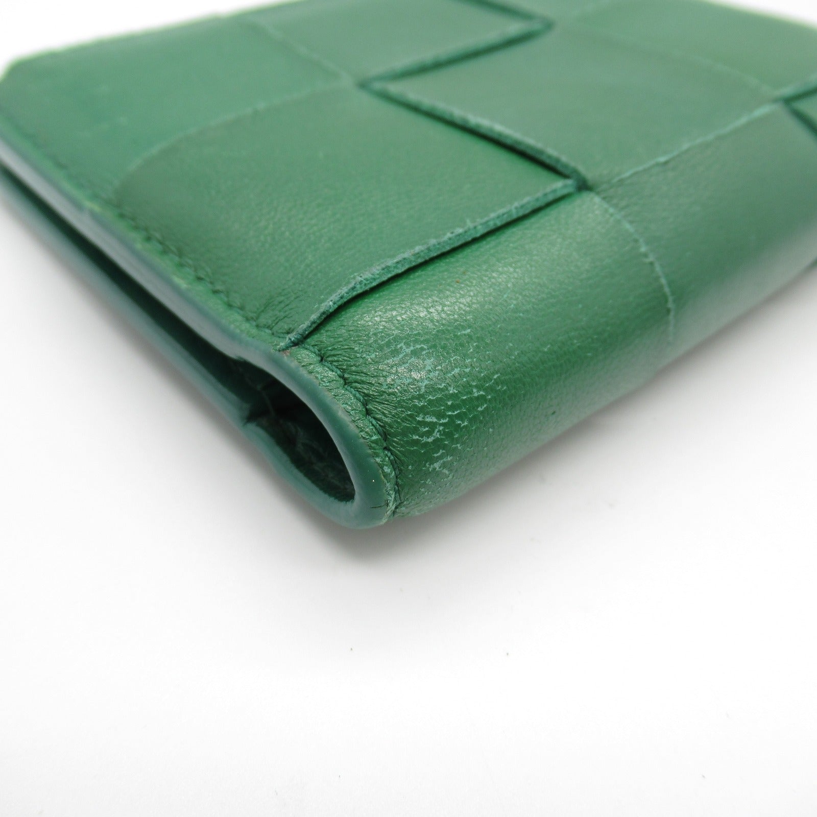 Bottega Veneta Lambskin Cassette Wallet Green