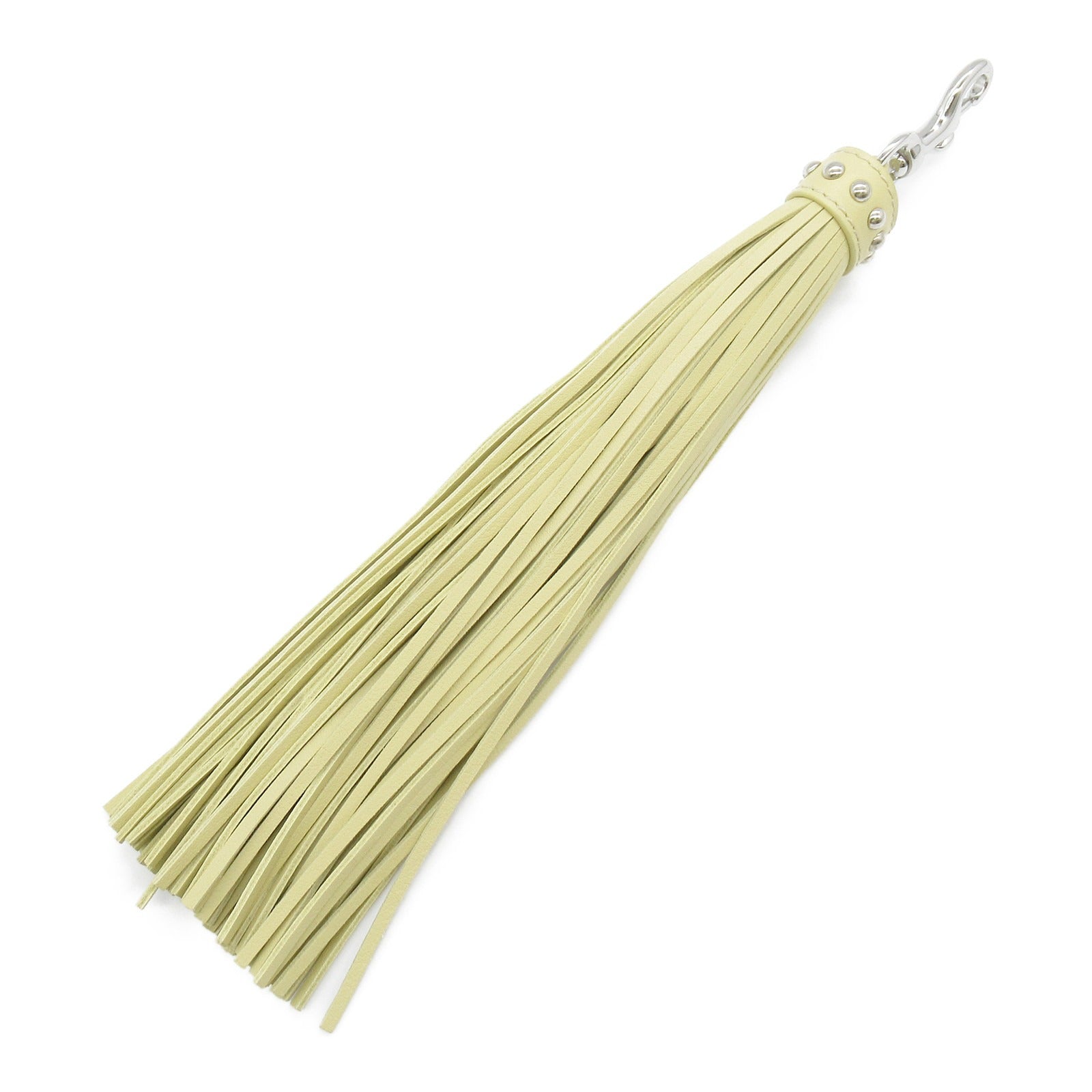 J&M Davidson Leather Tassel Charm Yellow