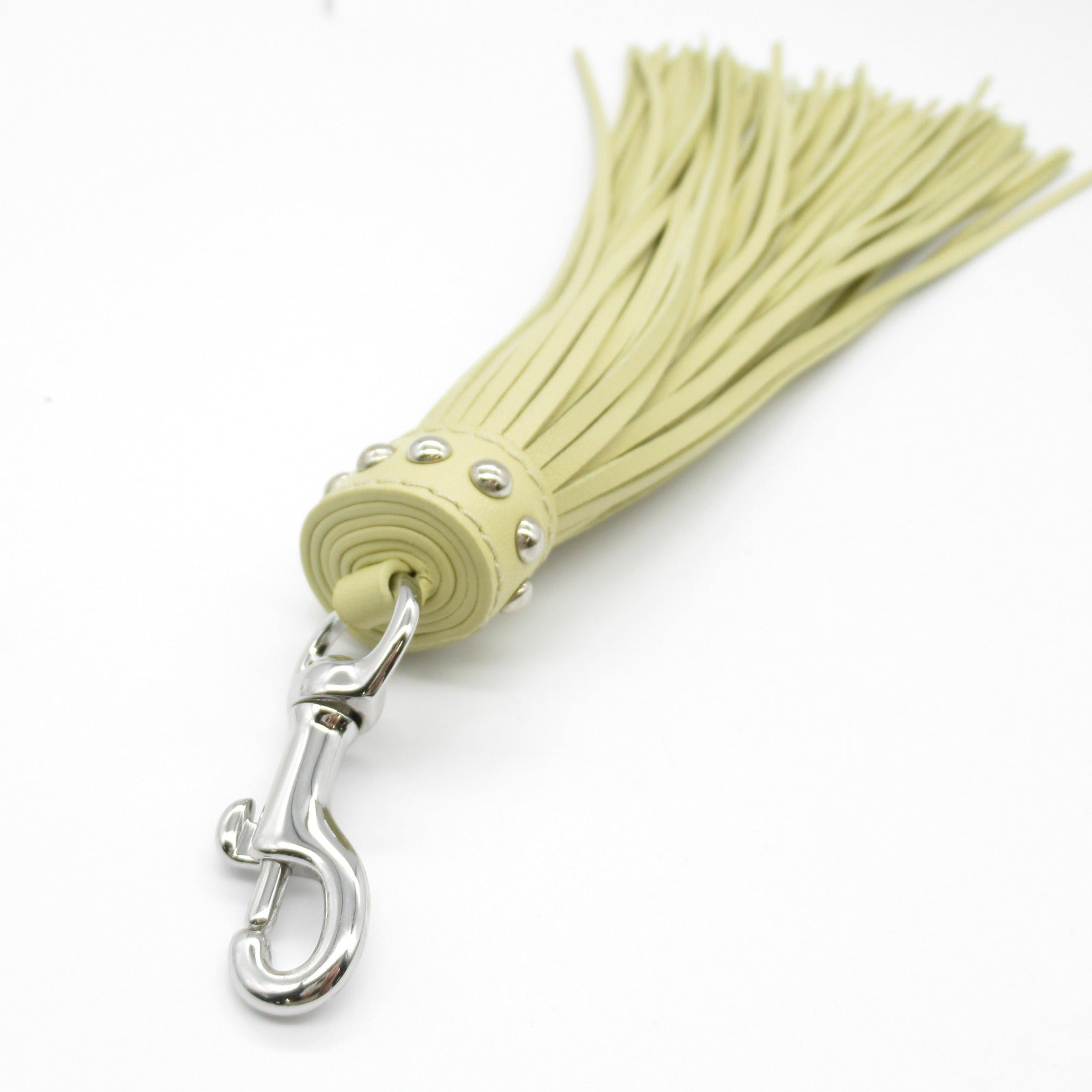 J&M Davidson Leather Tassel Charm Yellow