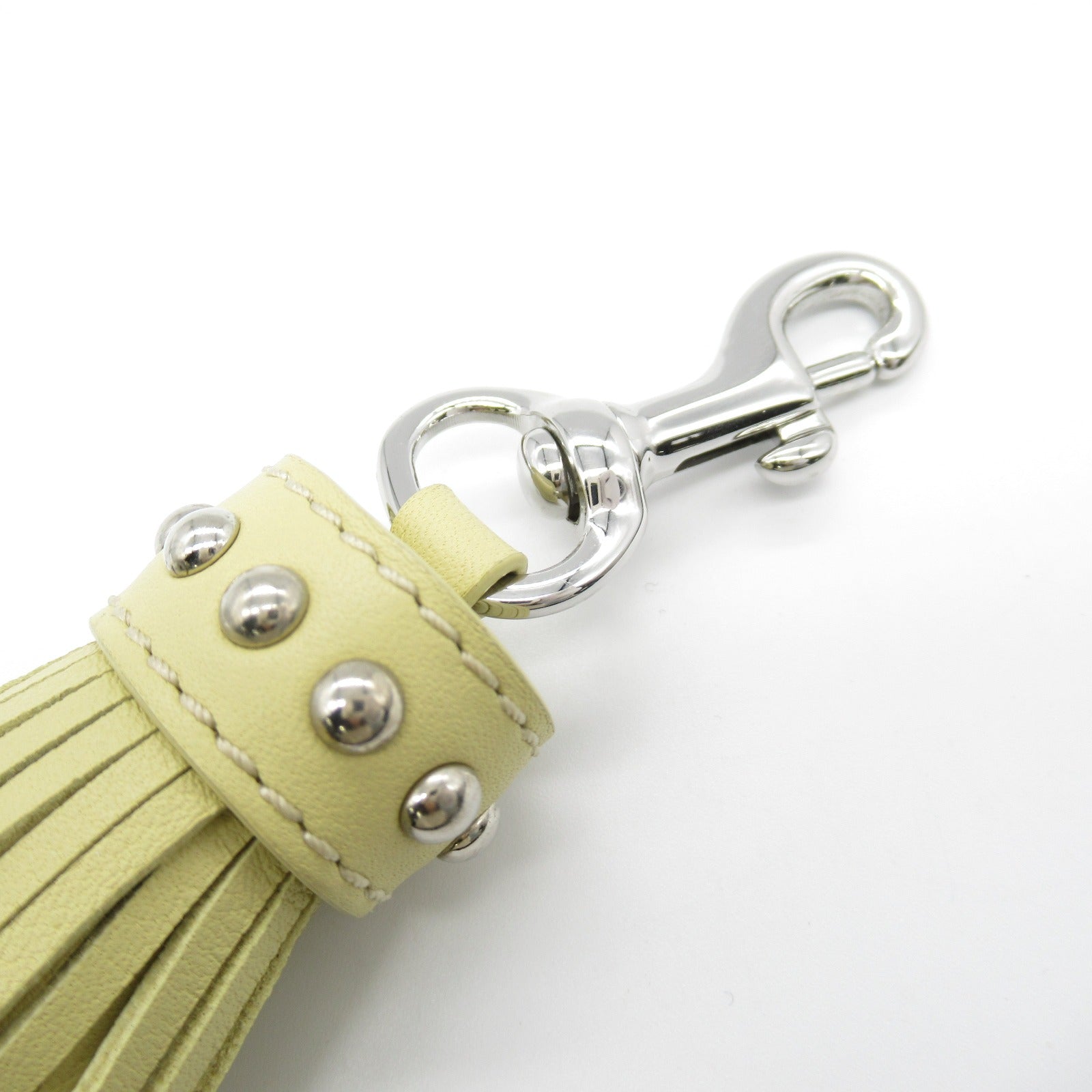 J&M Davidson Leather Tassel Charm Yellow