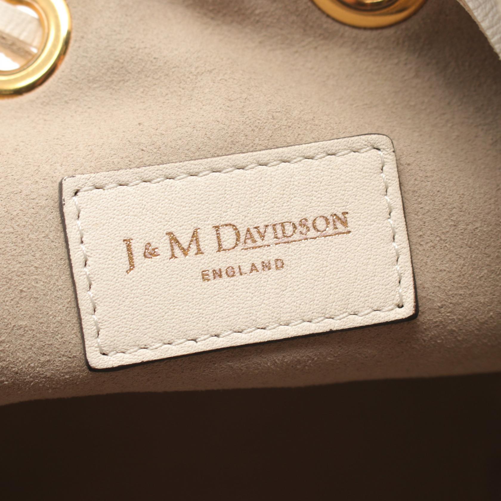 J&M Davidson Leather Shoulder Bag Ivory