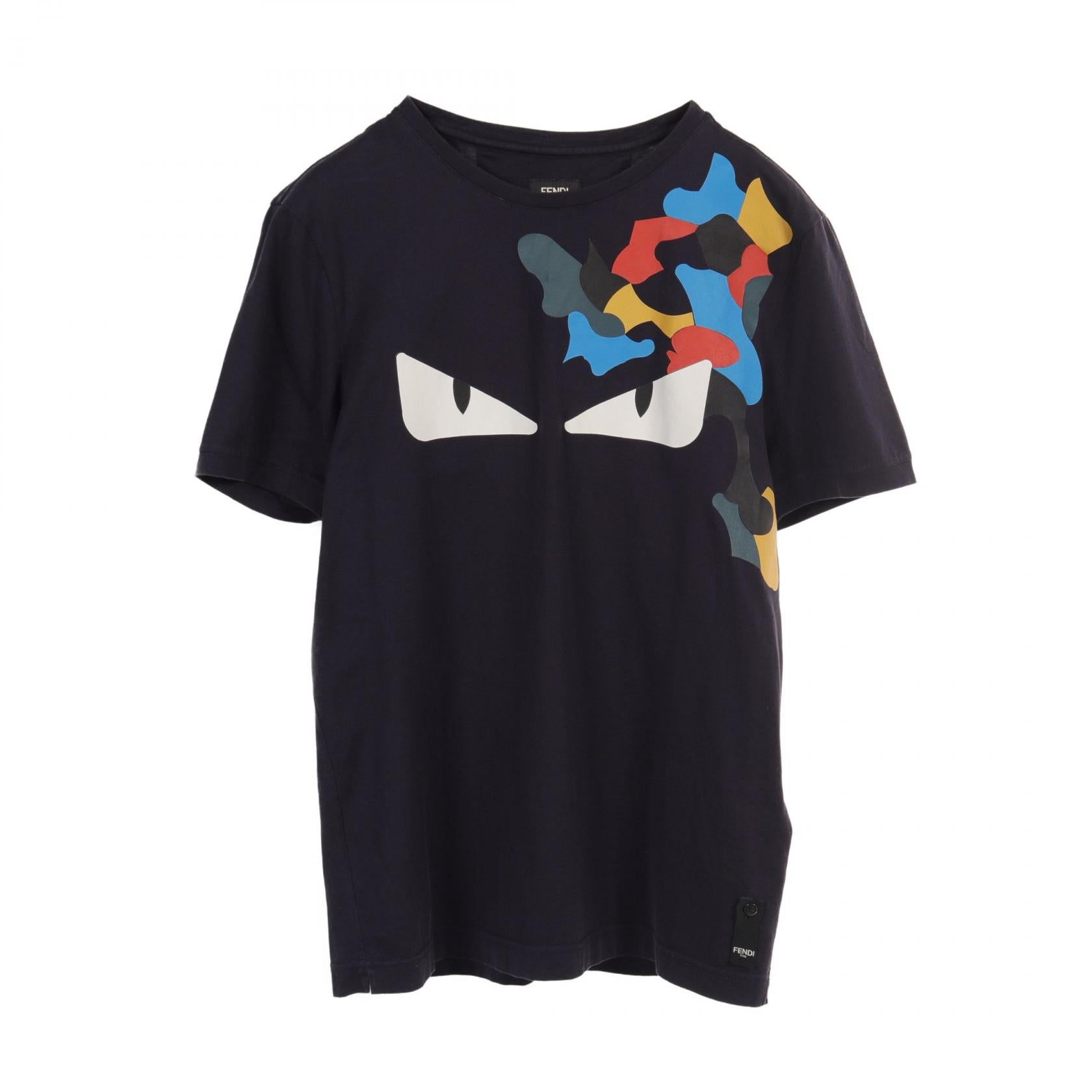 Fendi Monster Bugs Eye Cotton T-Shirt