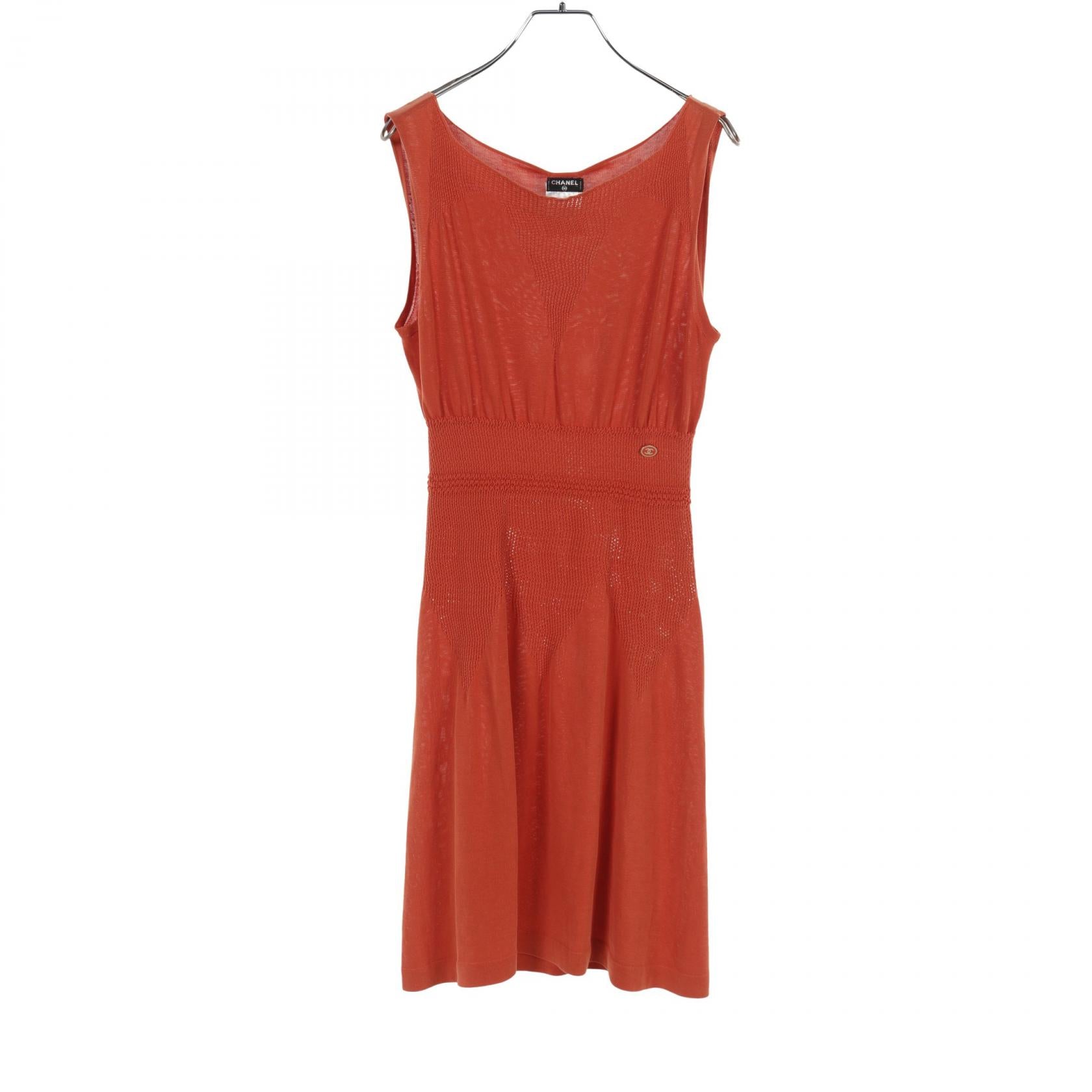 Chanel Cotton Dress Orange P40715