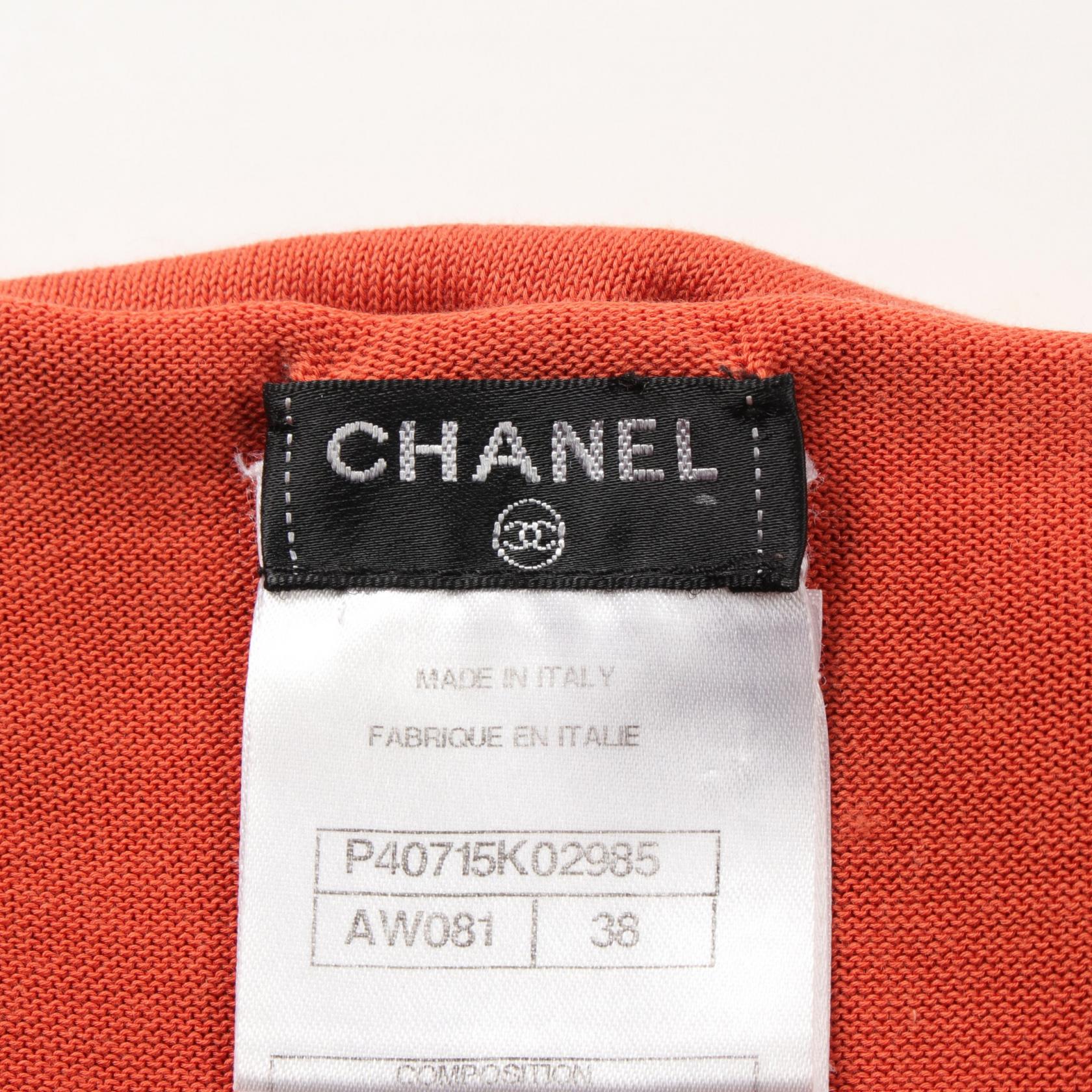 Chanel Cotton Dress Orange P40715