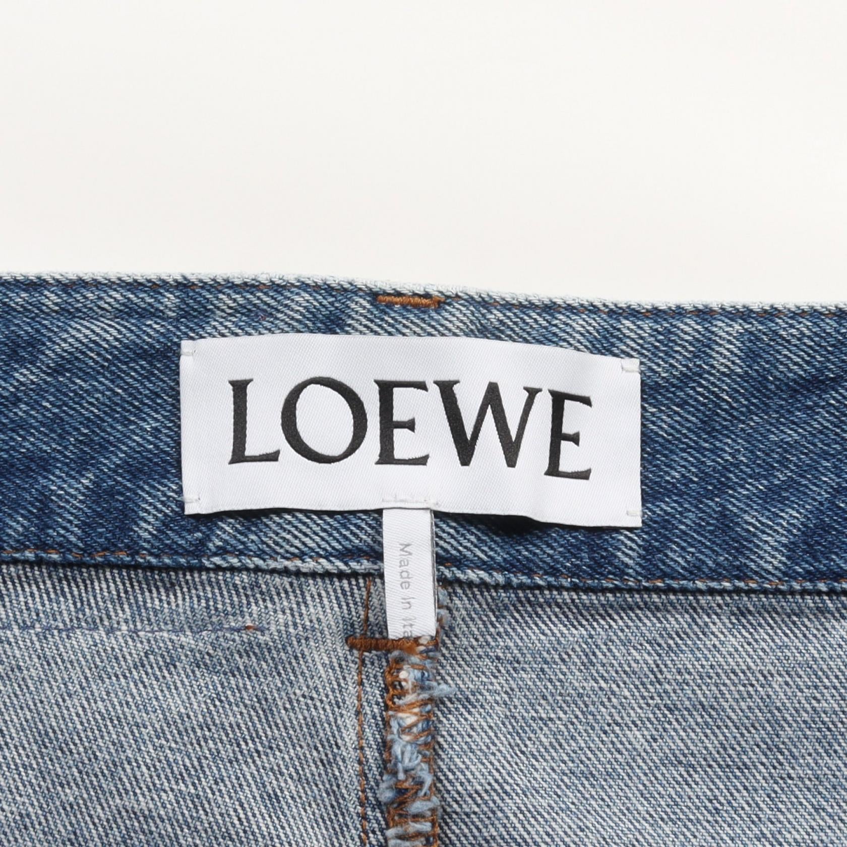 Loewe Anagram Baggy Denim Jeans Cotton