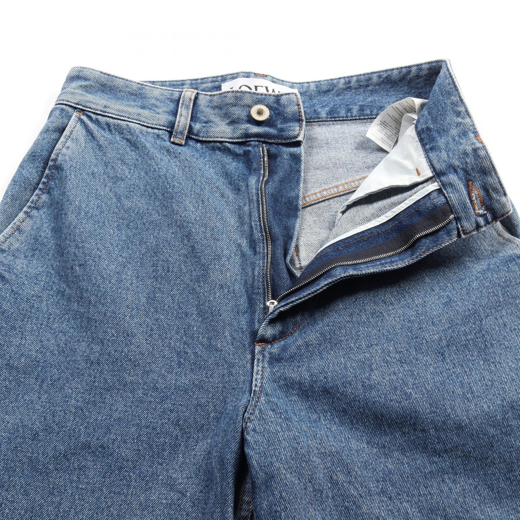 Loewe Anagram Baggy Denim Jeans Cotton