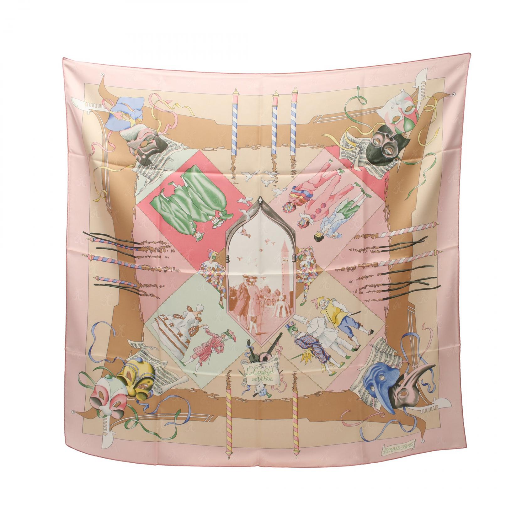 Hermes Silk Scarf LE CARNAVAL DE VENISE