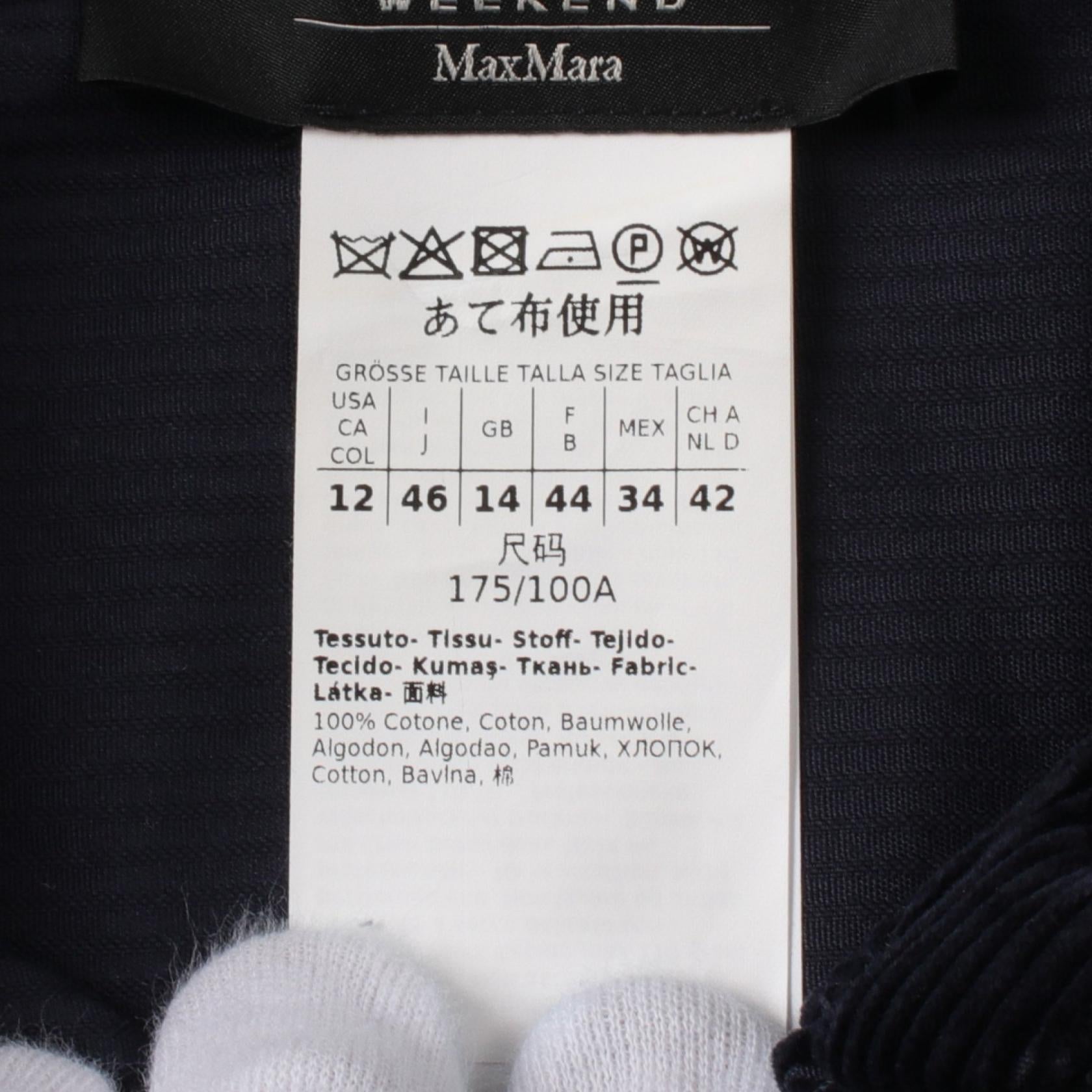 Max Mara CEYLON Cotton Dress Navy