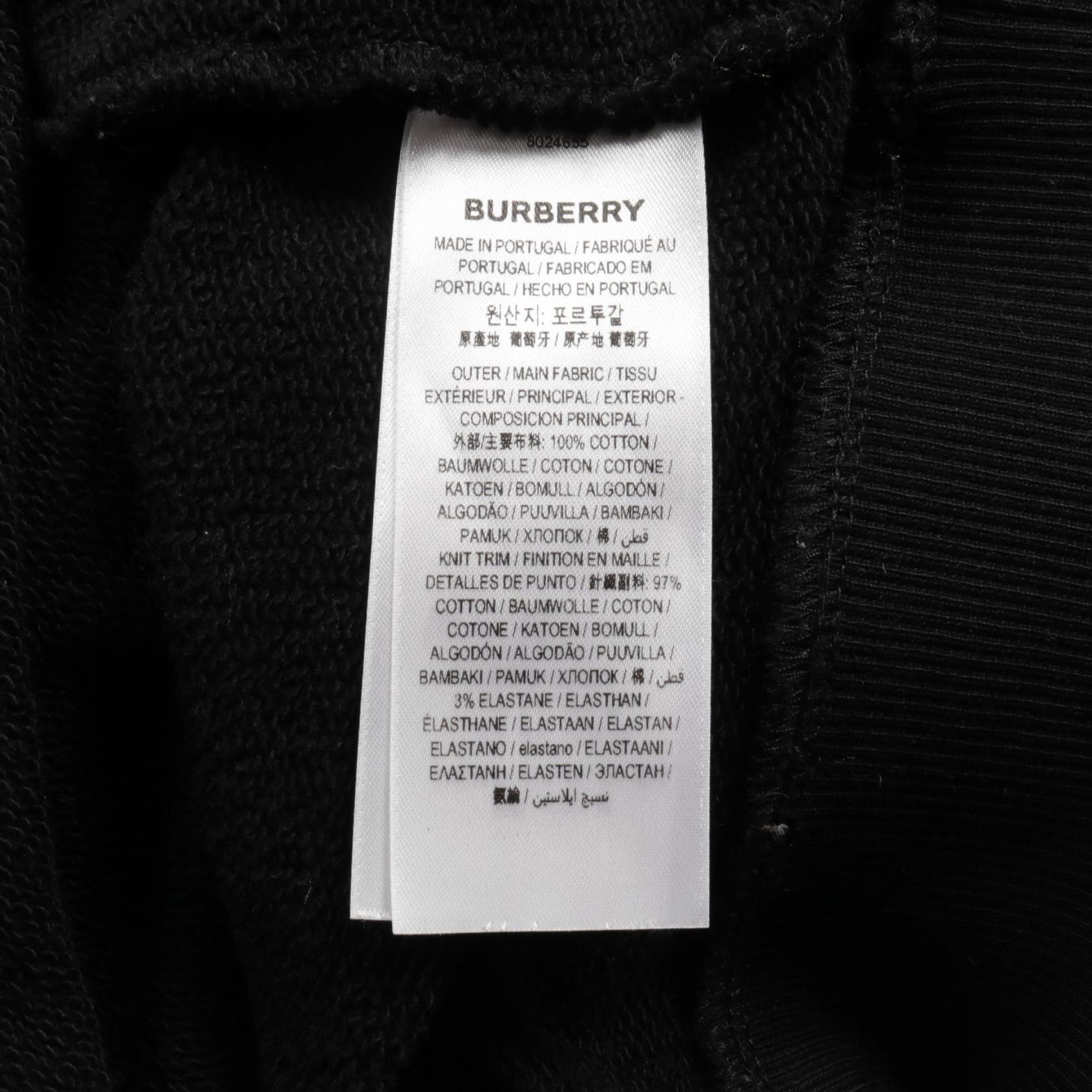 Burberry Cotton Hoodie Black Men