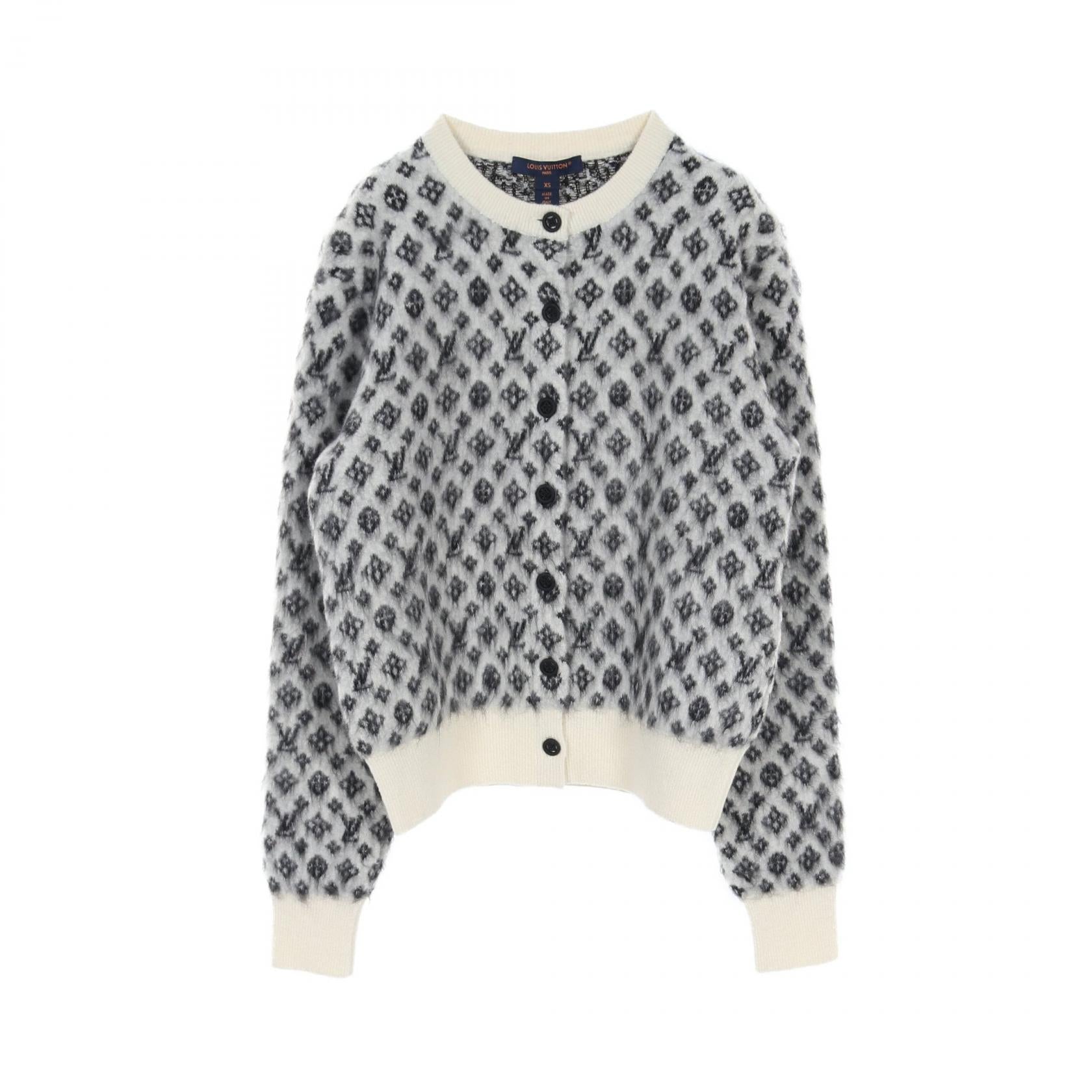 Louis Vuitton Monogram Brushed Knit Cardigan XS