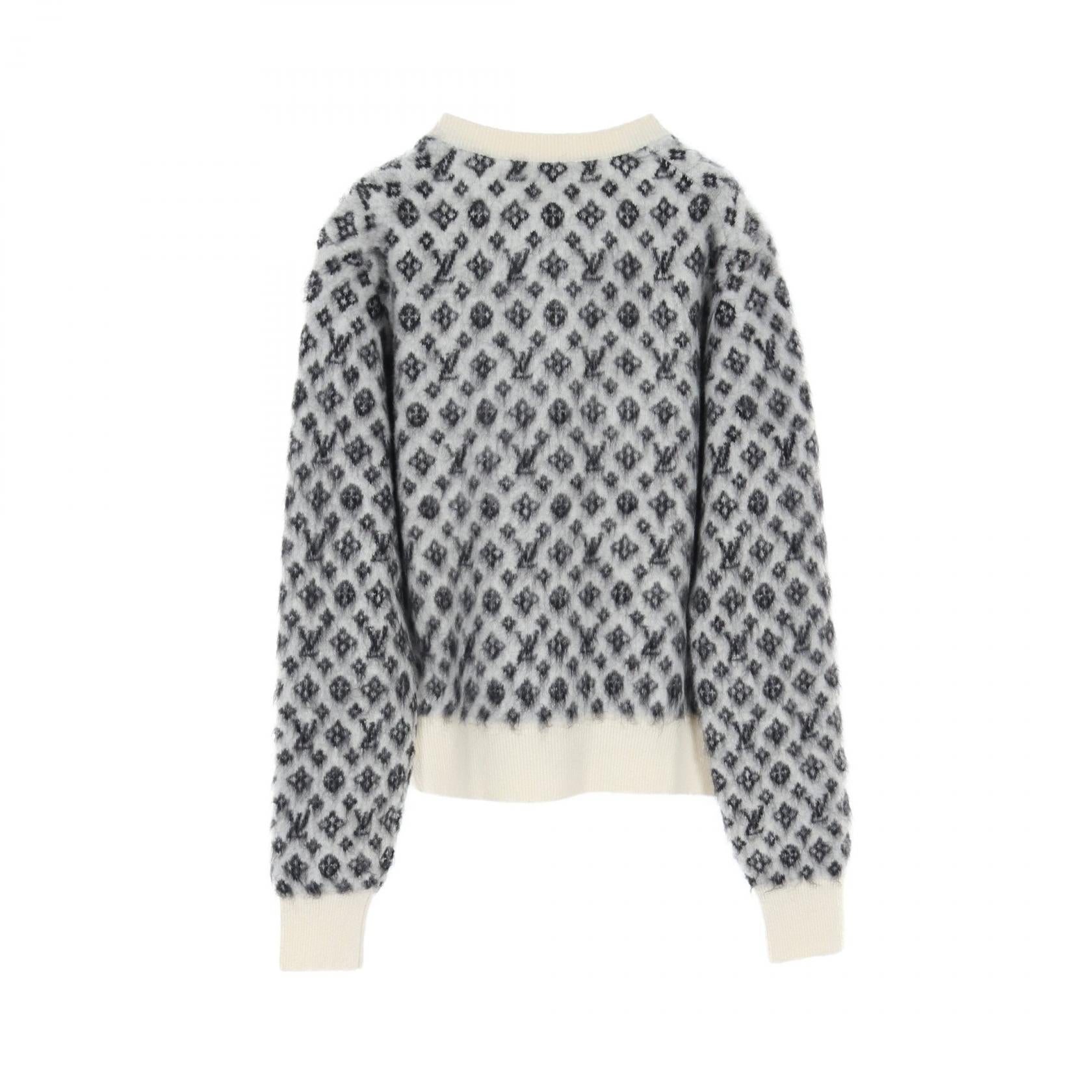 Louis Vuitton Monogram Brushed Knit Cardigan XS