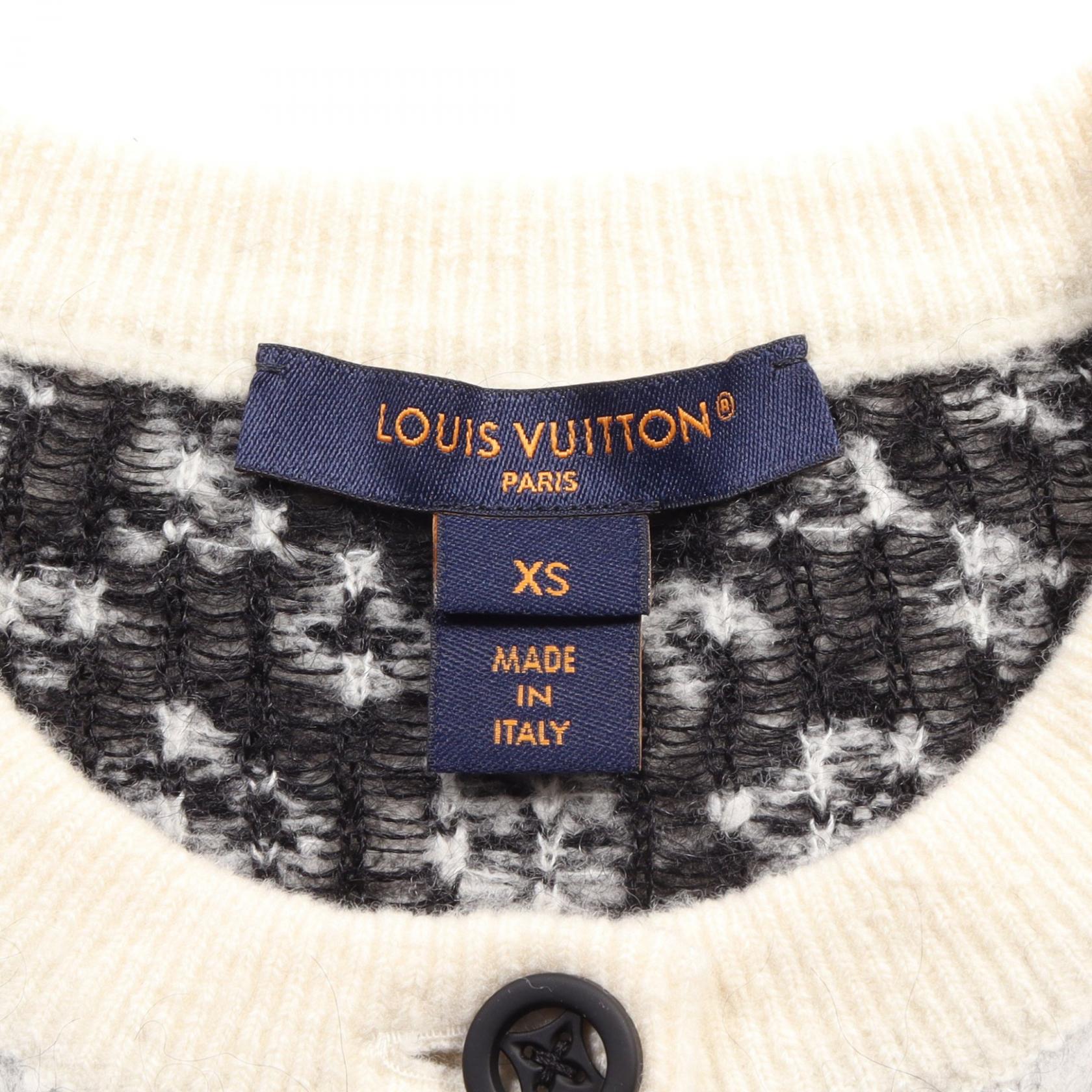 Louis Vuitton Monogram Brushed Knit Cardigan XS