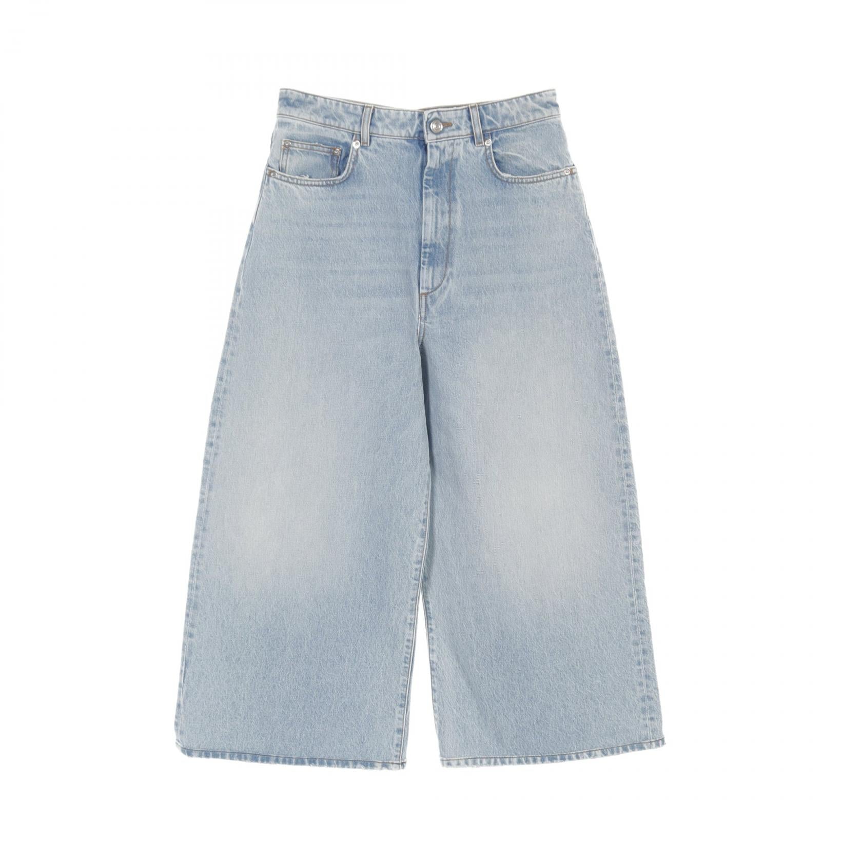 SPORTMAX ANGRI Denim Pants Cotton Blue