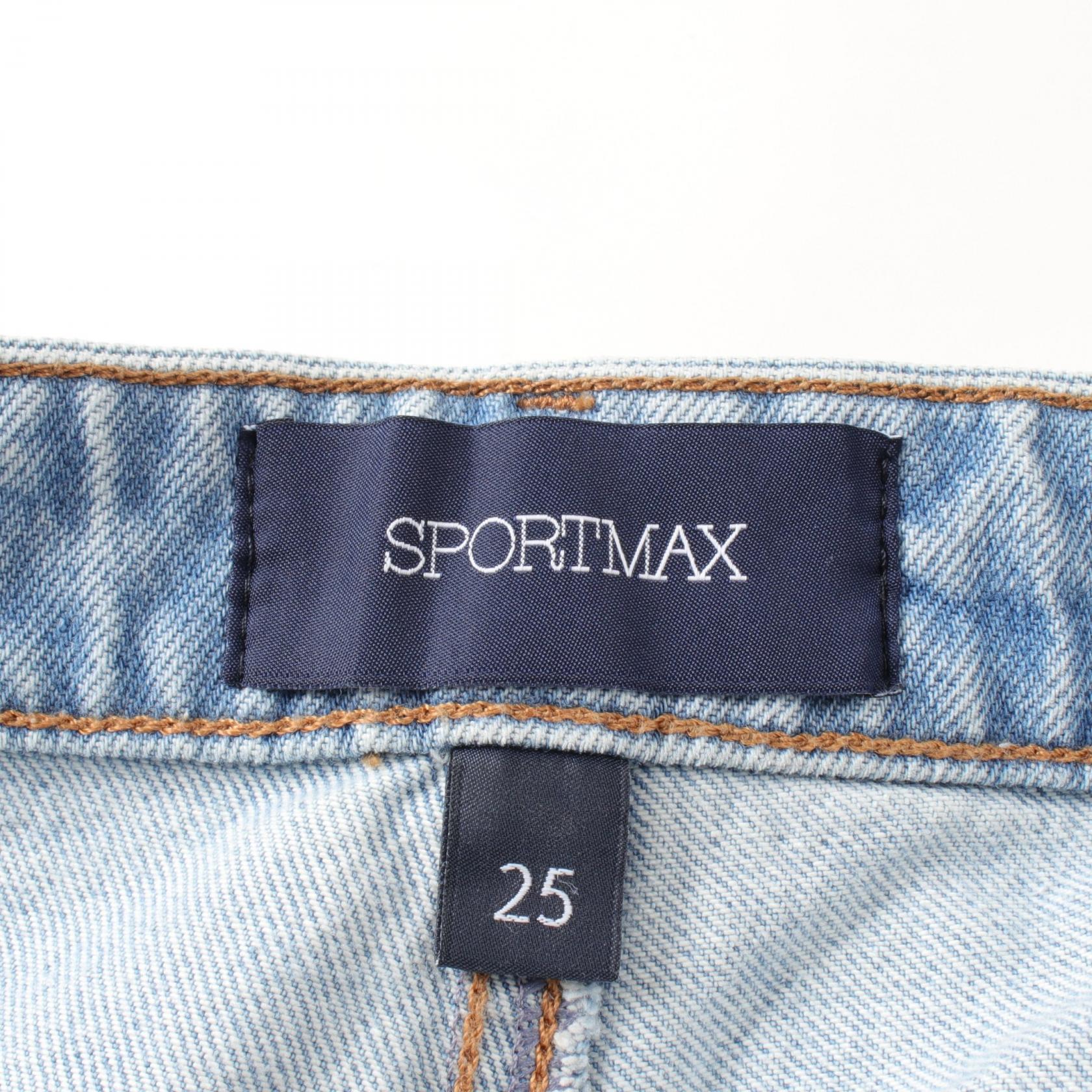 SPORTMAX ANGRI Denim Pants Cotton Blue