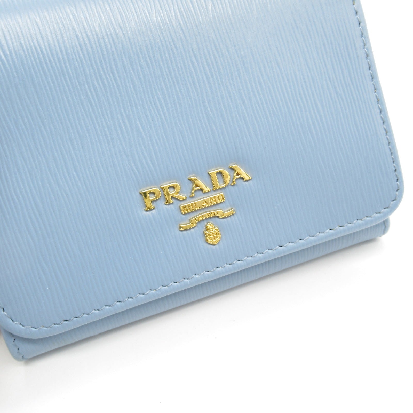 Prada Leather Tri-fold Wallet 1MH176