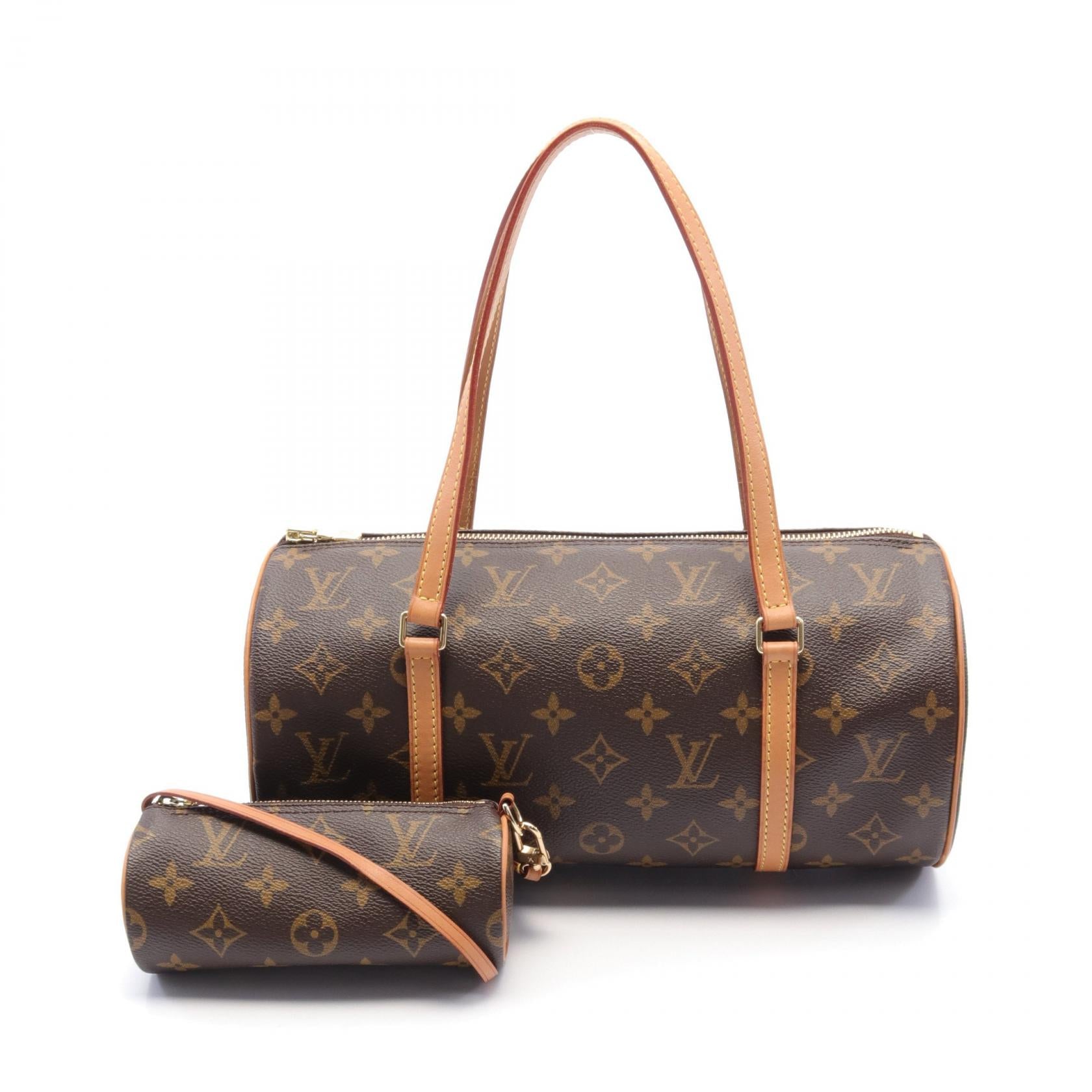 Louis Vuitton Papillon 30 Handbag Monogram Brown