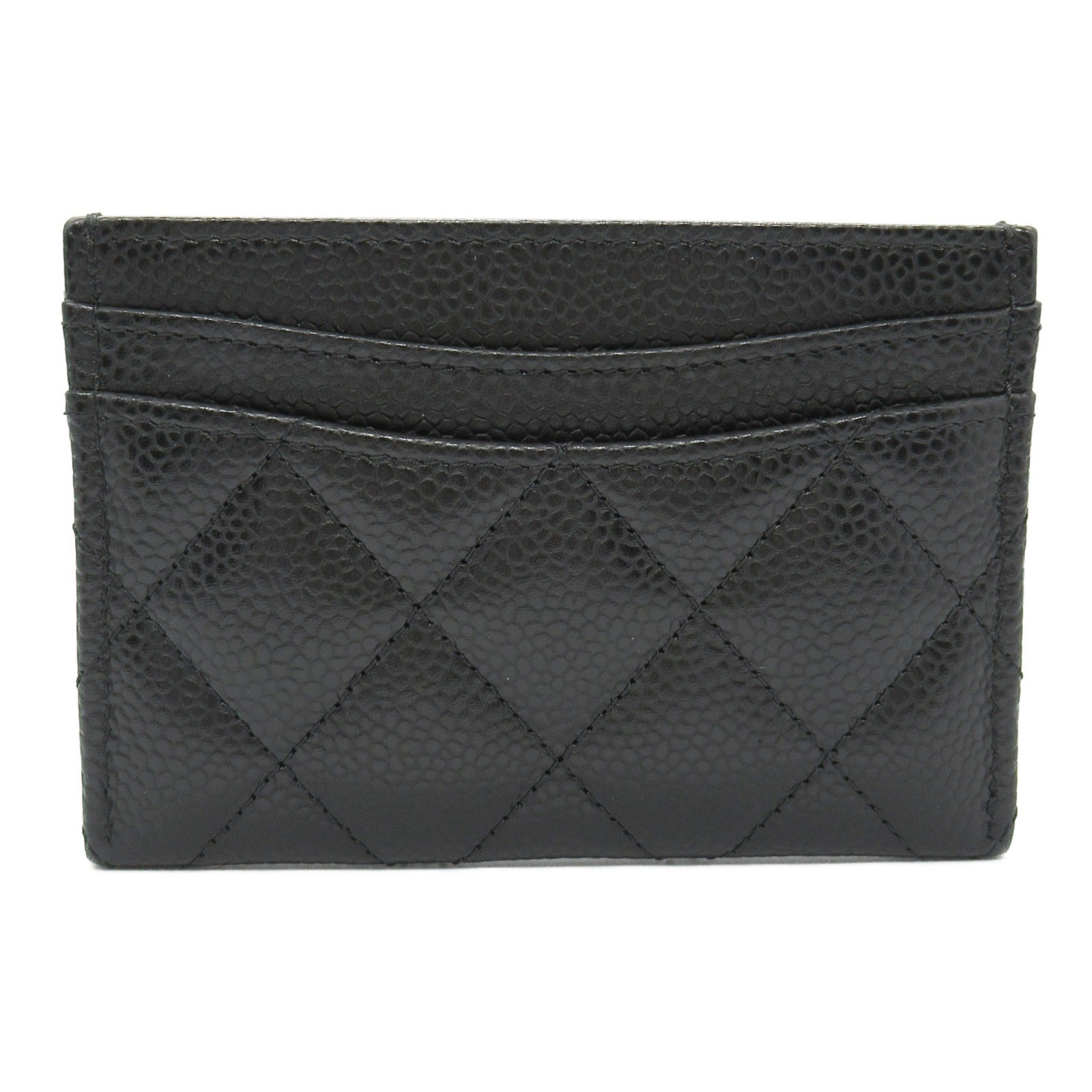 Chanel Matelasse Leather Card Case Black