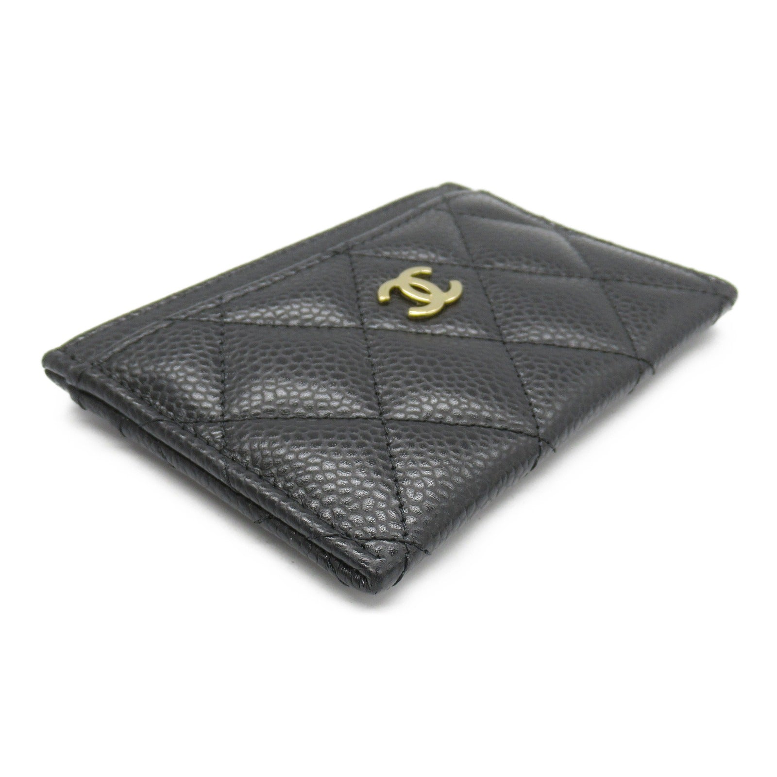 Chanel Matelasse Leather Card Case Black