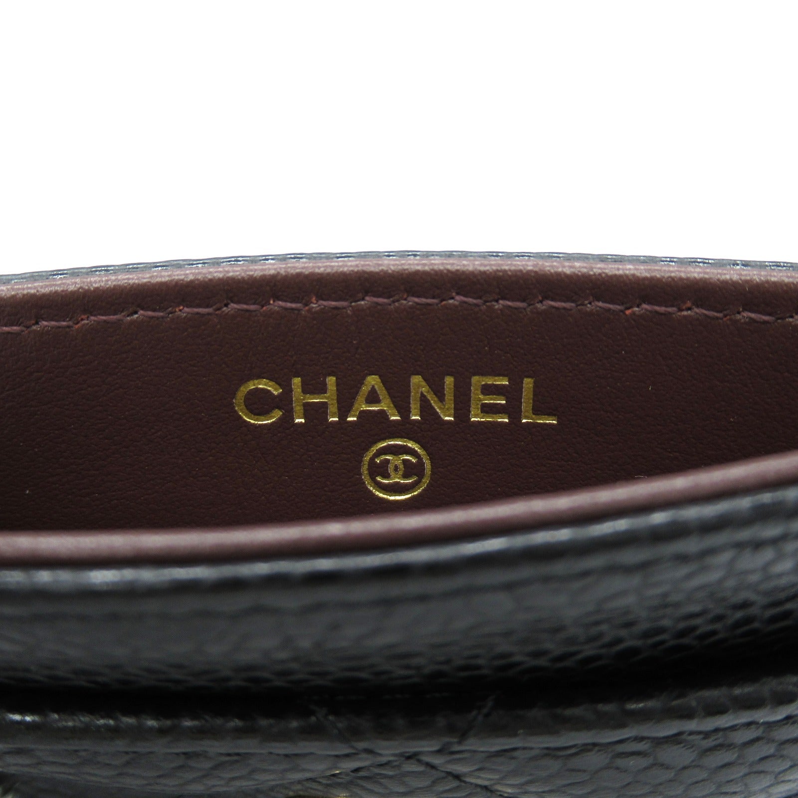 Chanel Matelasse Leather Card Case Black