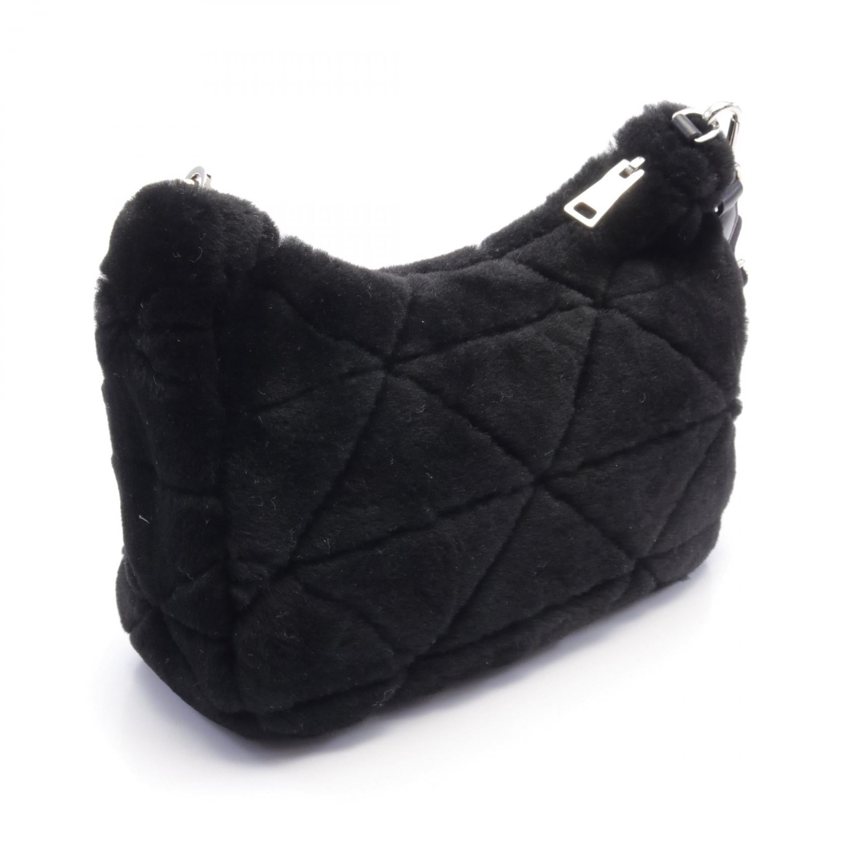 Prada Montone Fur Shoulder Bag 1BC151