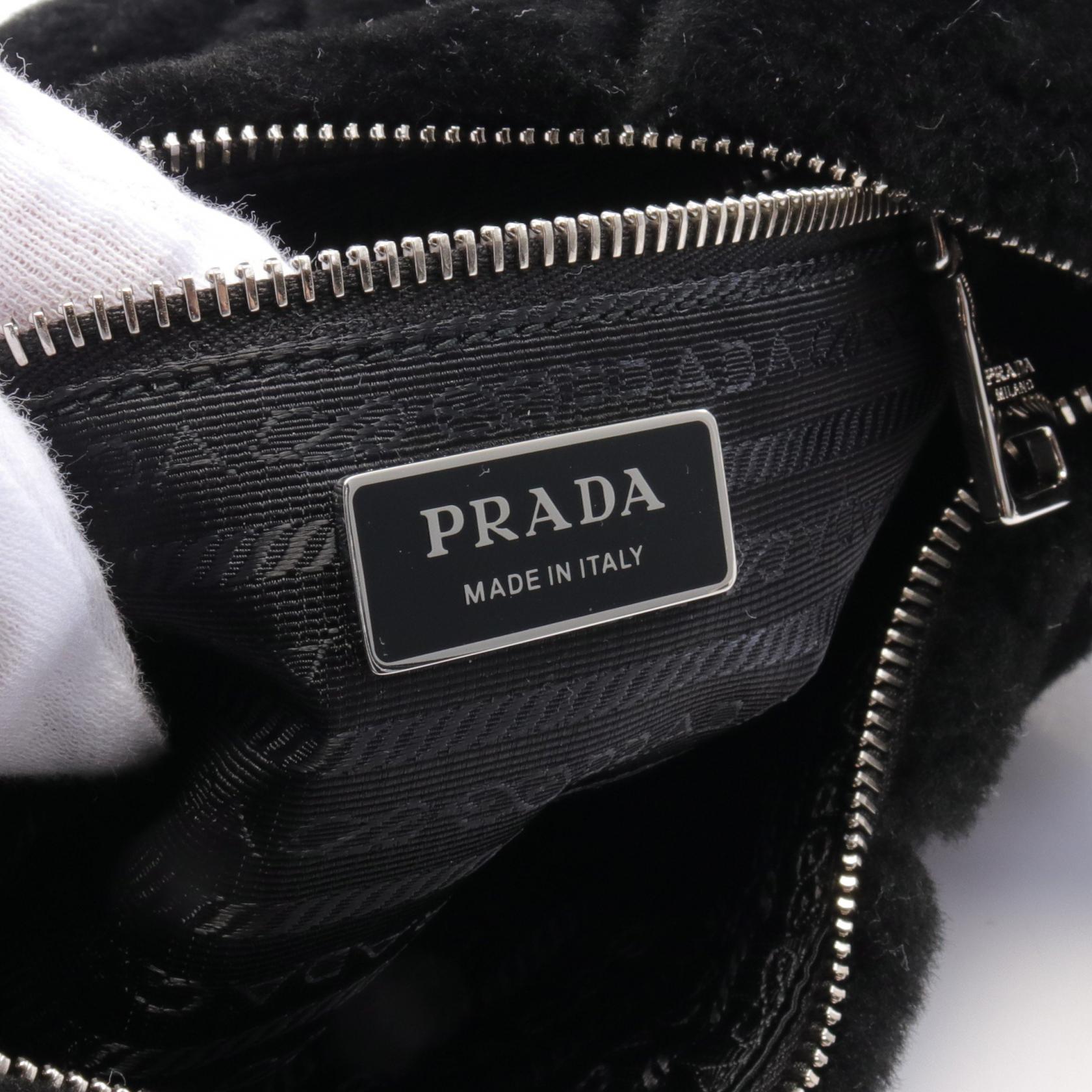 Prada Montone Fur Shoulder Bag 1BC151