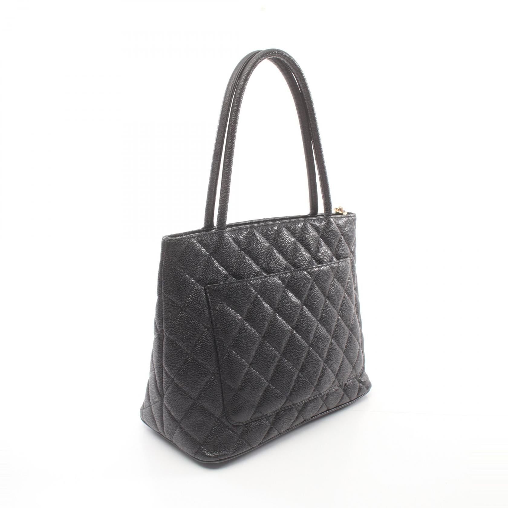 Chanel Caviar Skin Tote Bag Black A01804