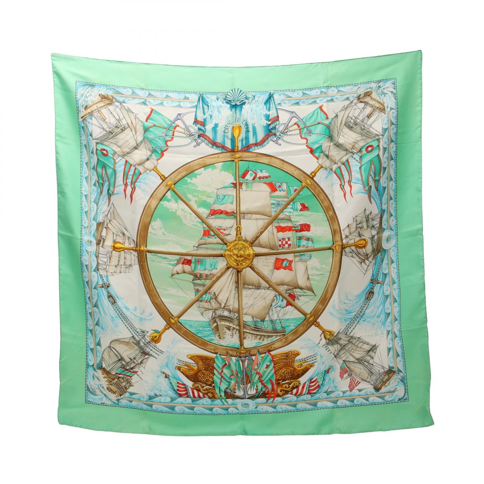 Hermes Silk Scarf vive le vent