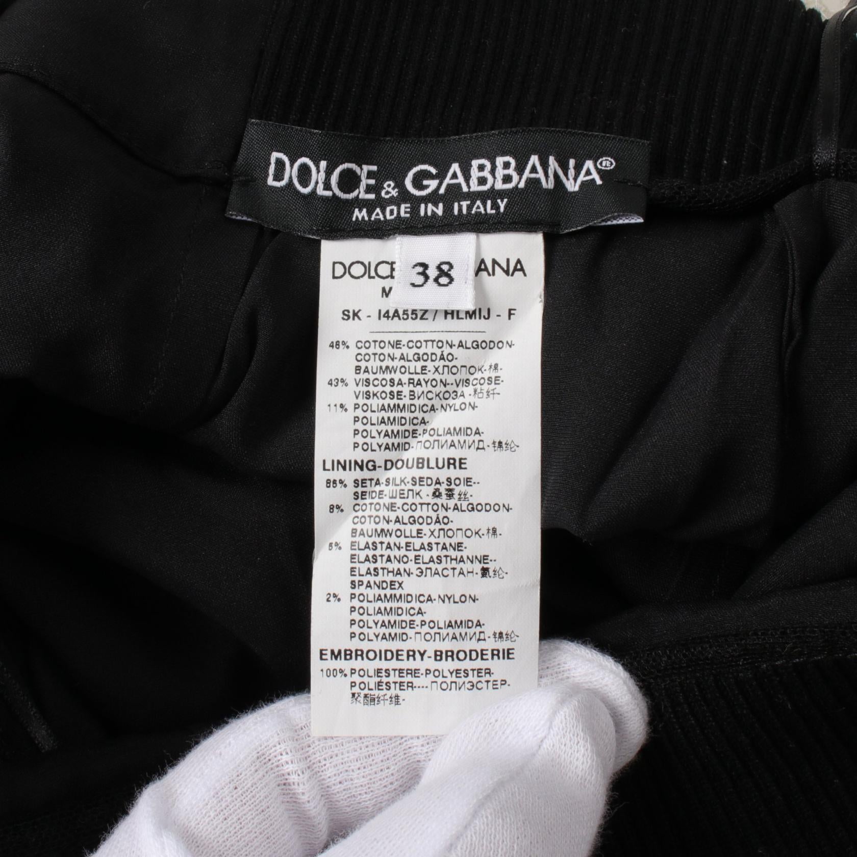 Dolce & Gabbana Cotton Rayon Skirt