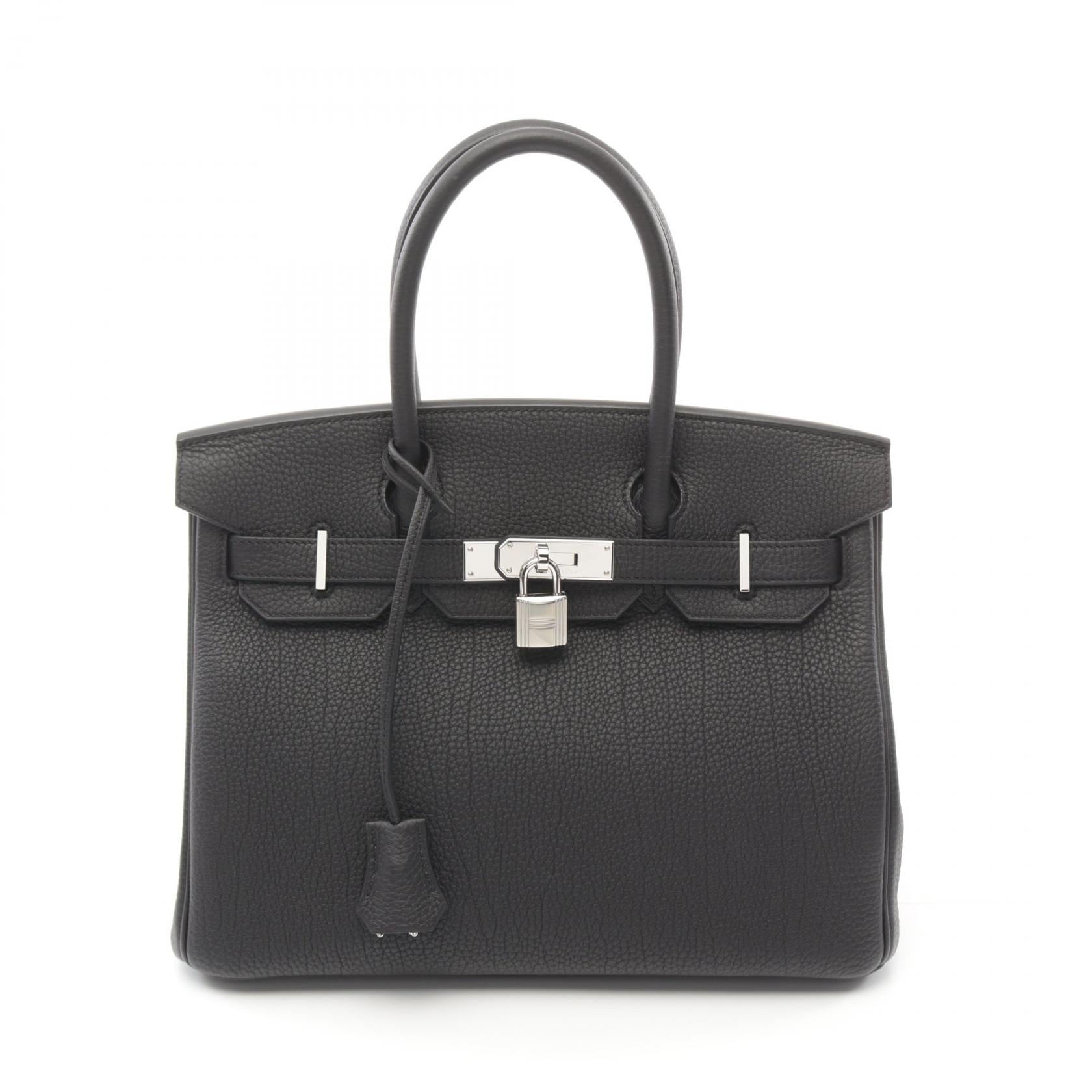 Hermes Birkin 30 Togo Handbag Black