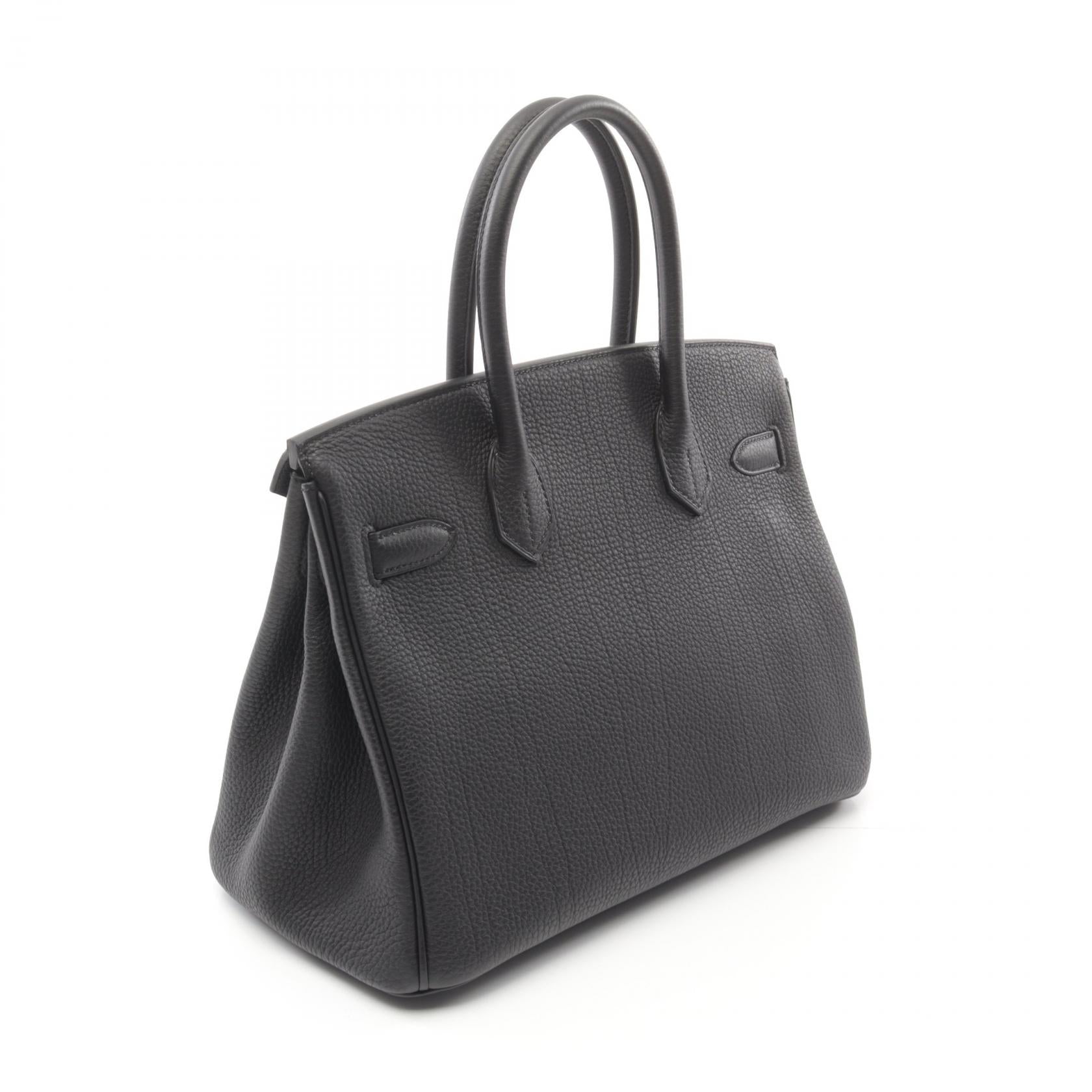 Hermes Birkin 30 Togo Handbag Black