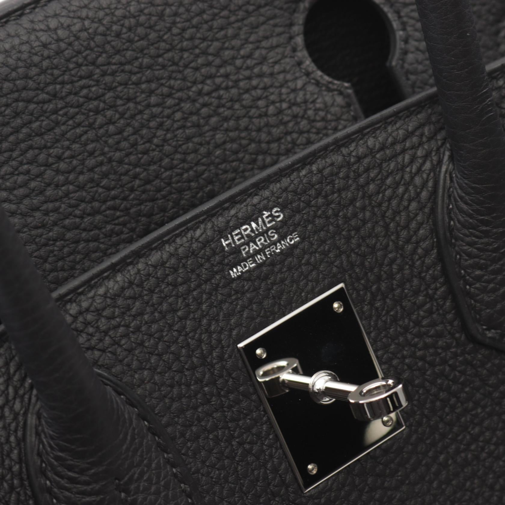 Hermes Birkin 30 Togo Handbag Black