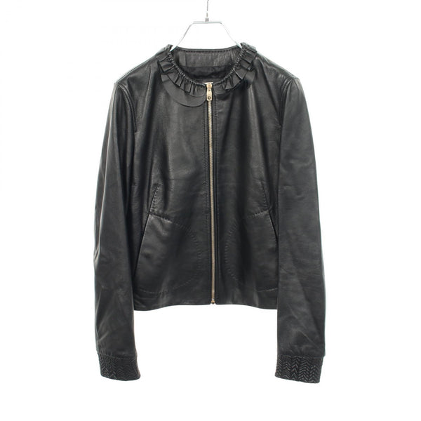 BALLY Frill Leather Jacket