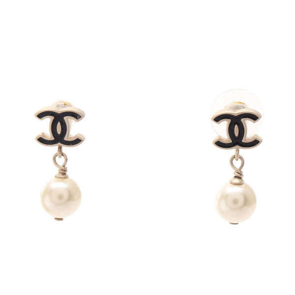Chanel Coco Mark Pearl Earrings