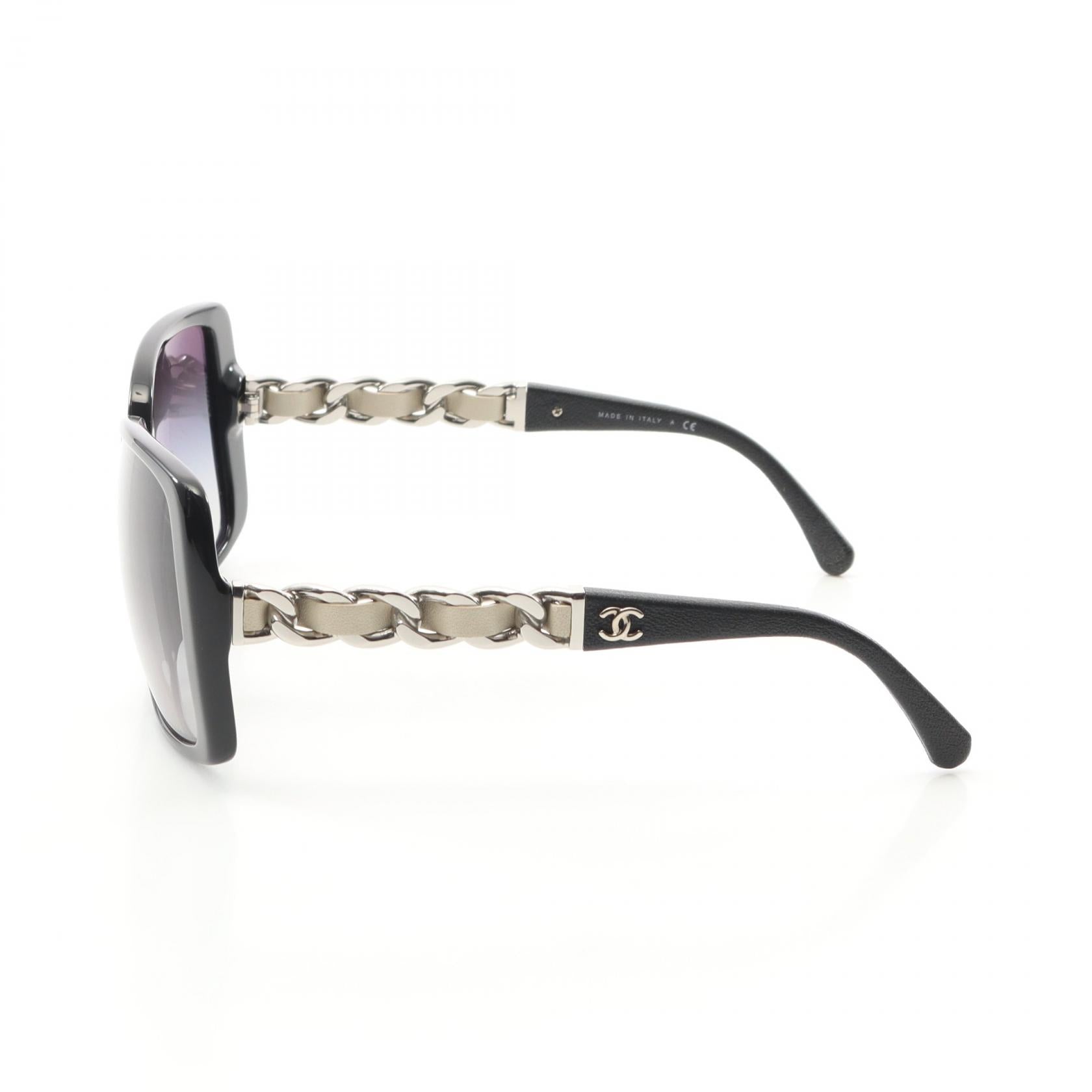 Chanel Coco Mark Chain Sunglasses – LuxUness