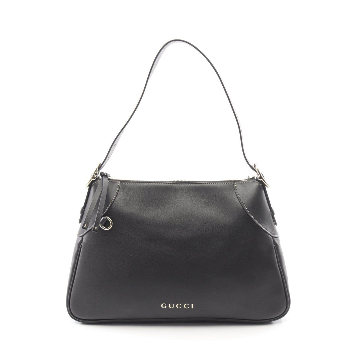 Gucci GG Emblem Leather Shoulder Bag