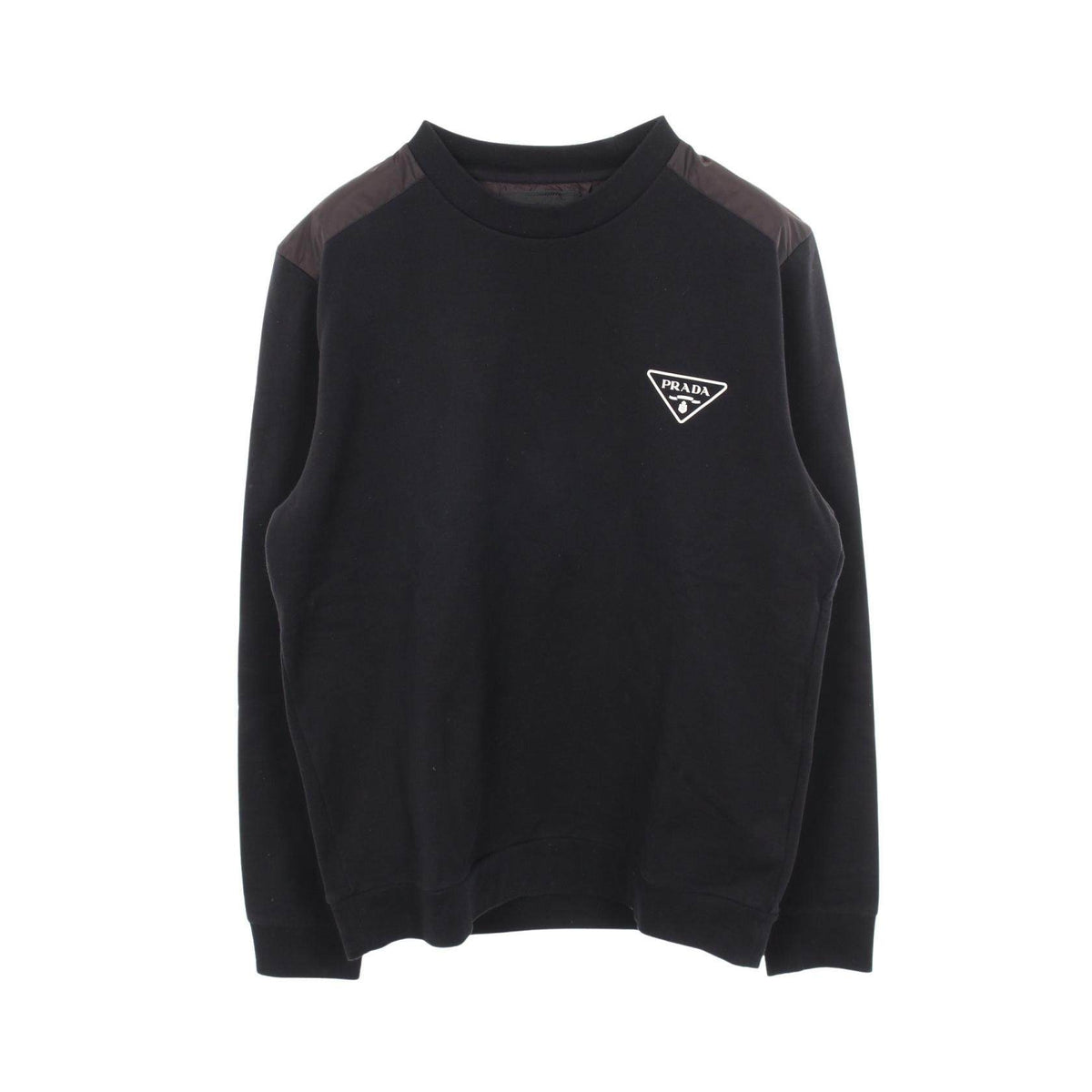 Prada Triangle Logo Cotton Sweatshirt