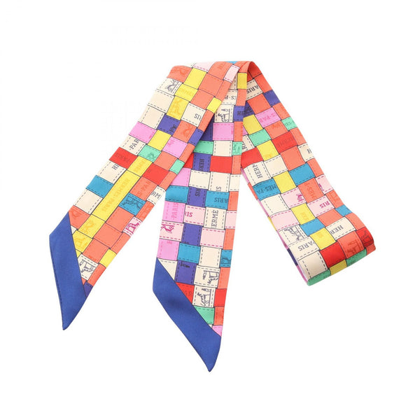Hermes Twilly Bolduc au Carre Silk Scarf