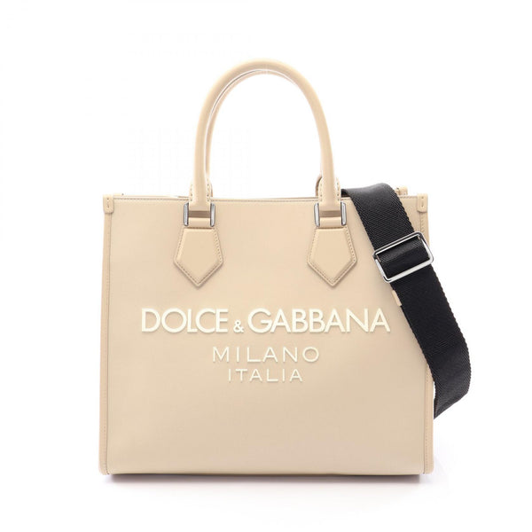 Dolce & Gabbana Nylon Leather 2way Tote Bag