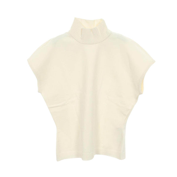 Gucci High Neck French Sleeve Rayon Knit Top