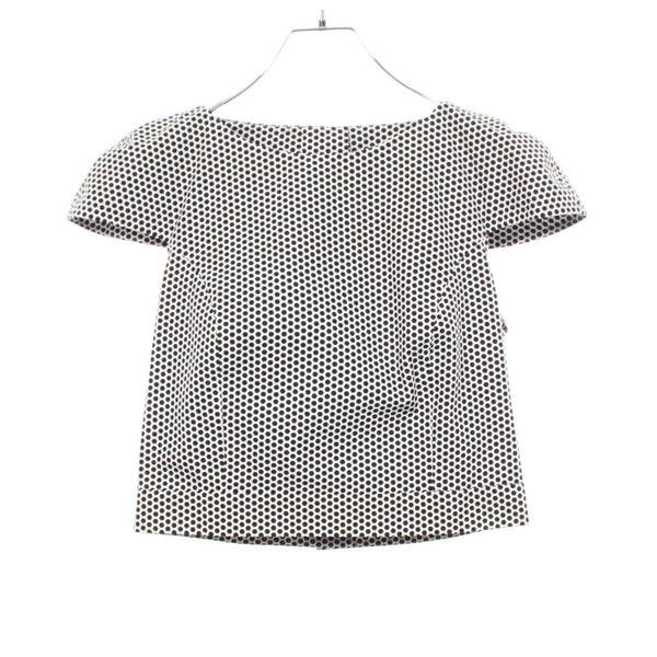 Chanel Coco Mark Button Dot Cotton Top