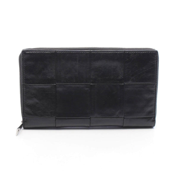 Bottega Veneta Intrecciato Lambskin Long Zip Wallet