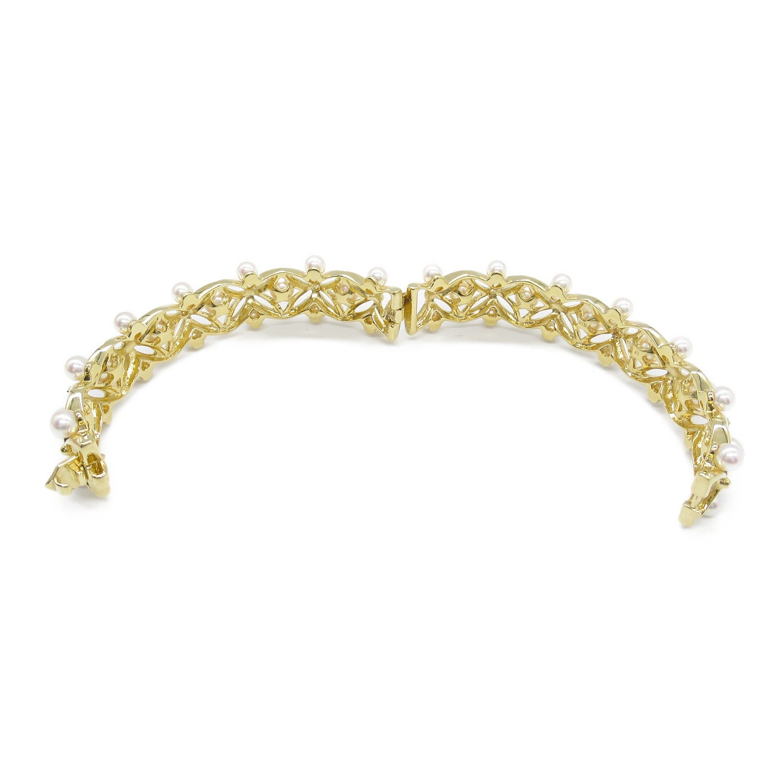 MIKIMOTO Pearl Bracelet K18 Yellow Gold