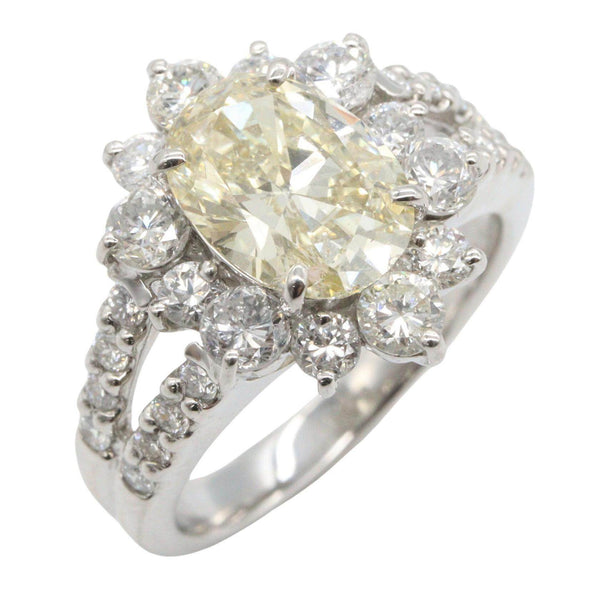 Diamond Pt900 Platinum Ring