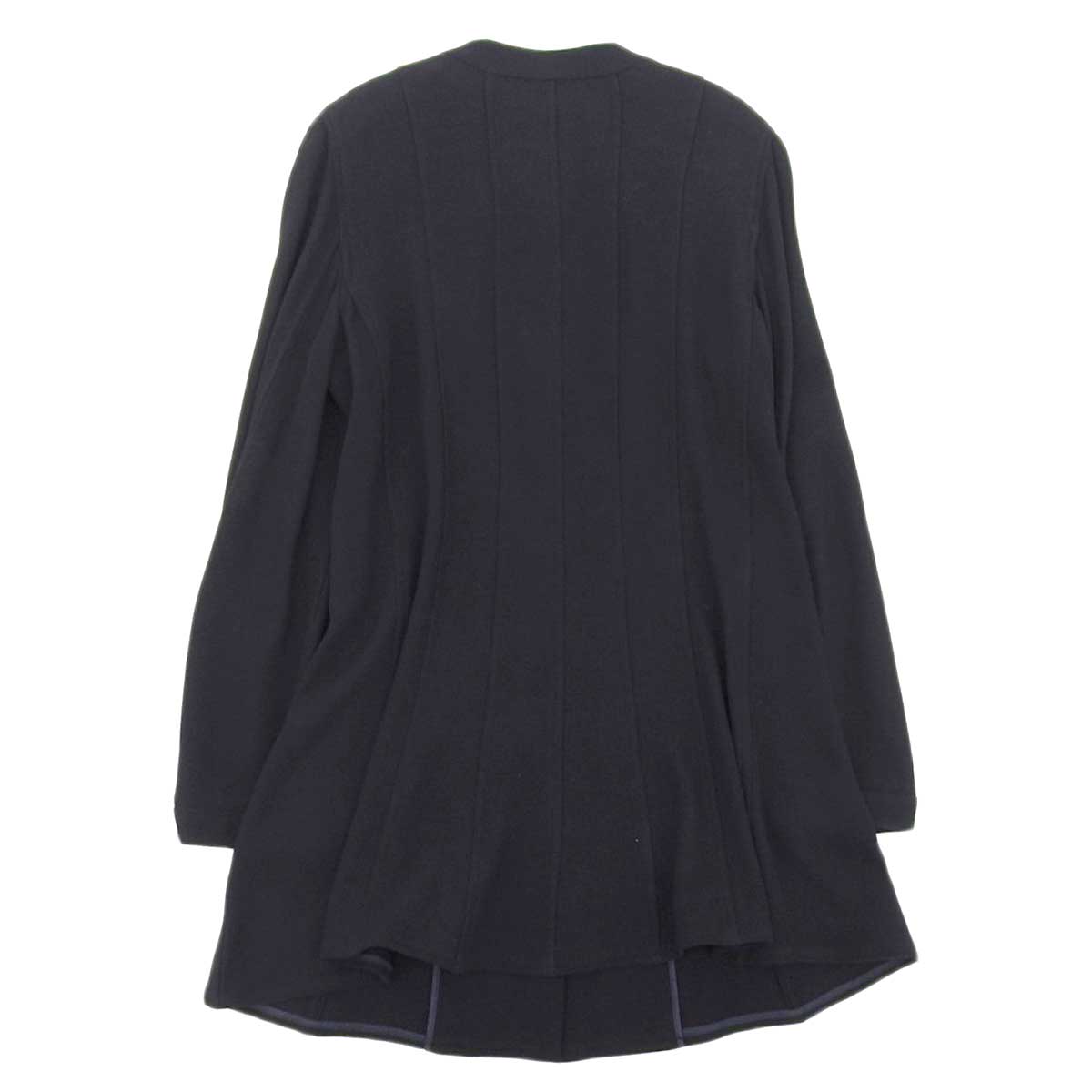 Chanel Wool Long Cardigan Jacket Navy