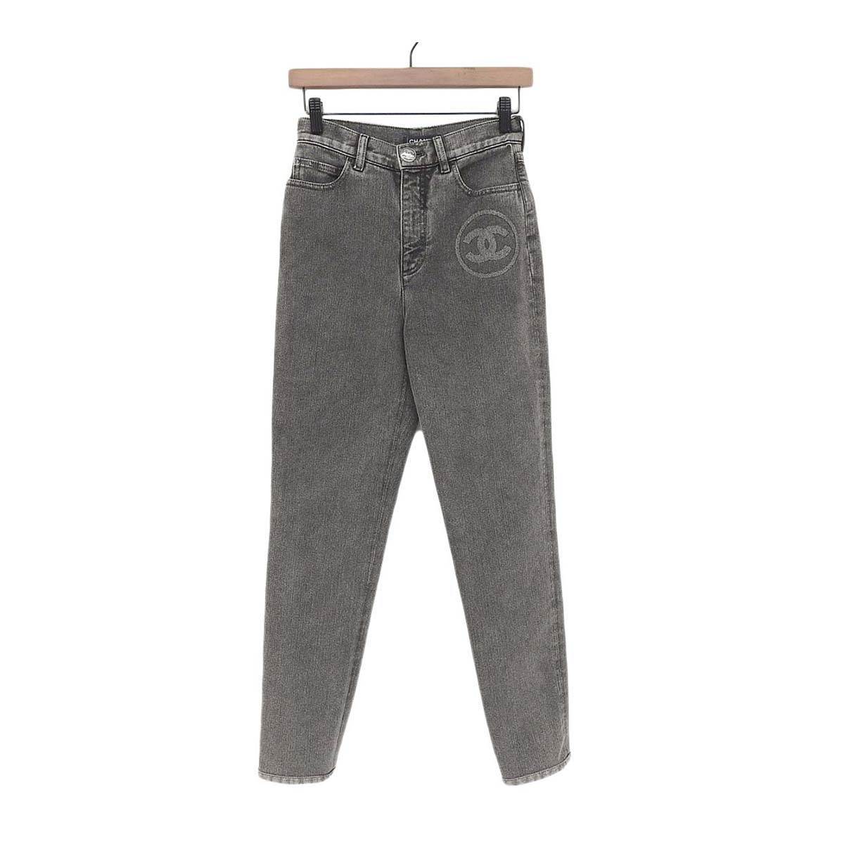 Chanel Denim Pants P74150V65658 Gray