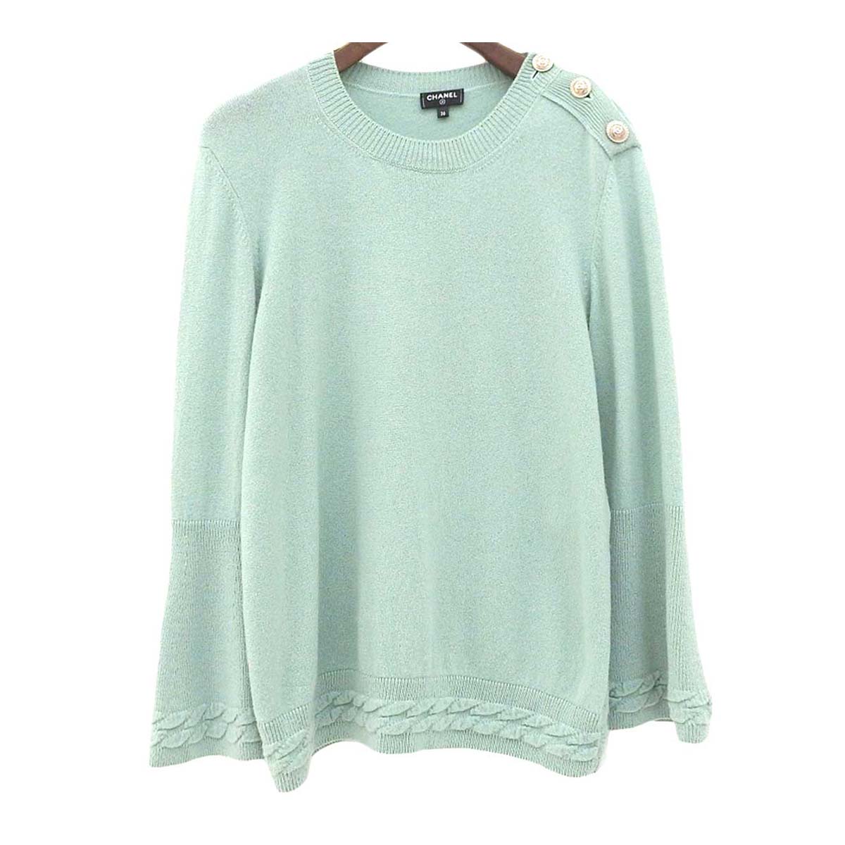 Chanel Cashmere Knit Light Green