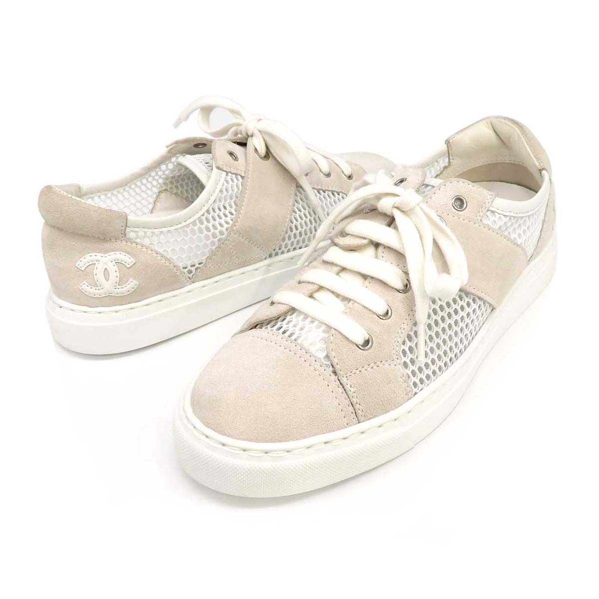 Chanel Suede Low-Cut Sneakers G30784