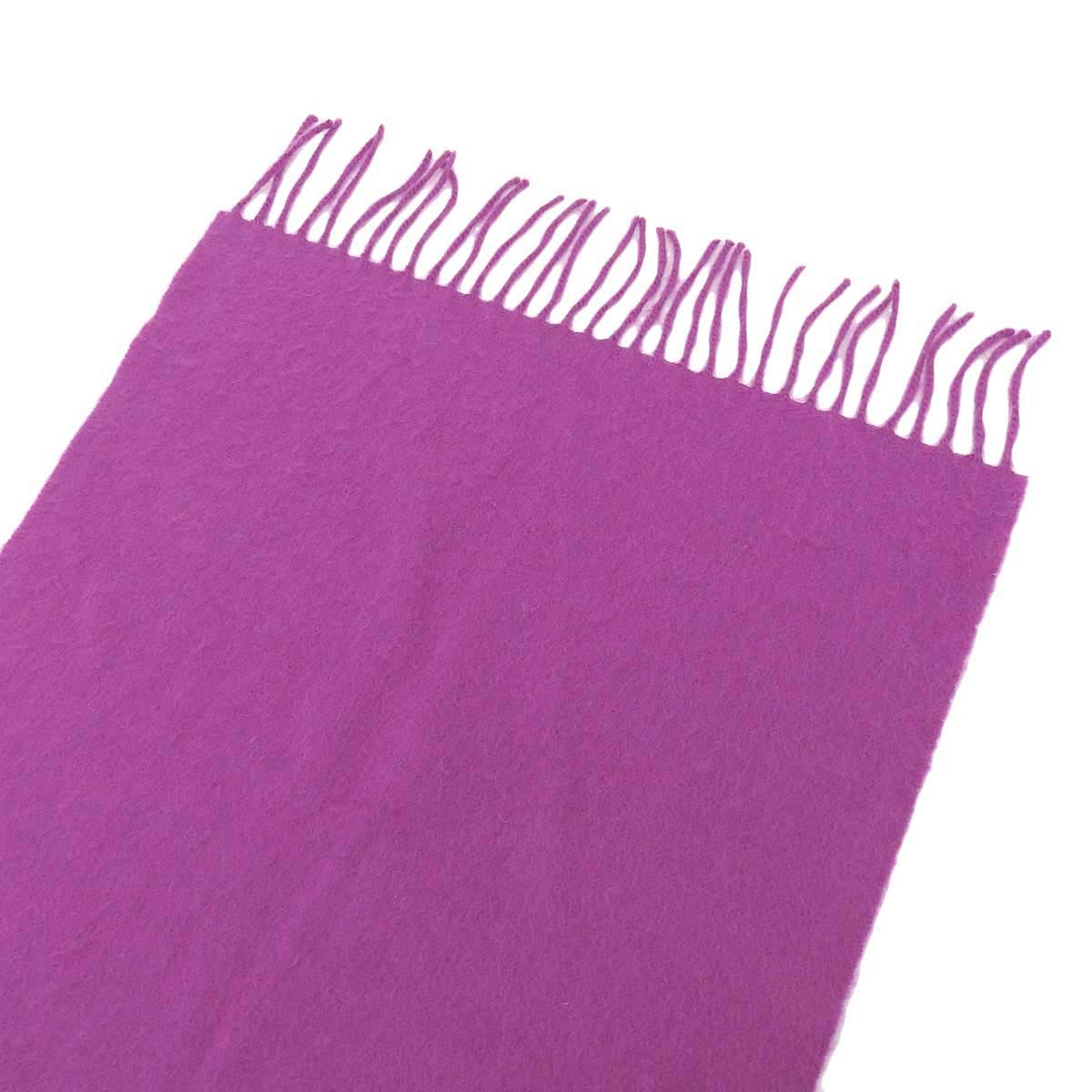 Hermes Purple Cashmere Scarf