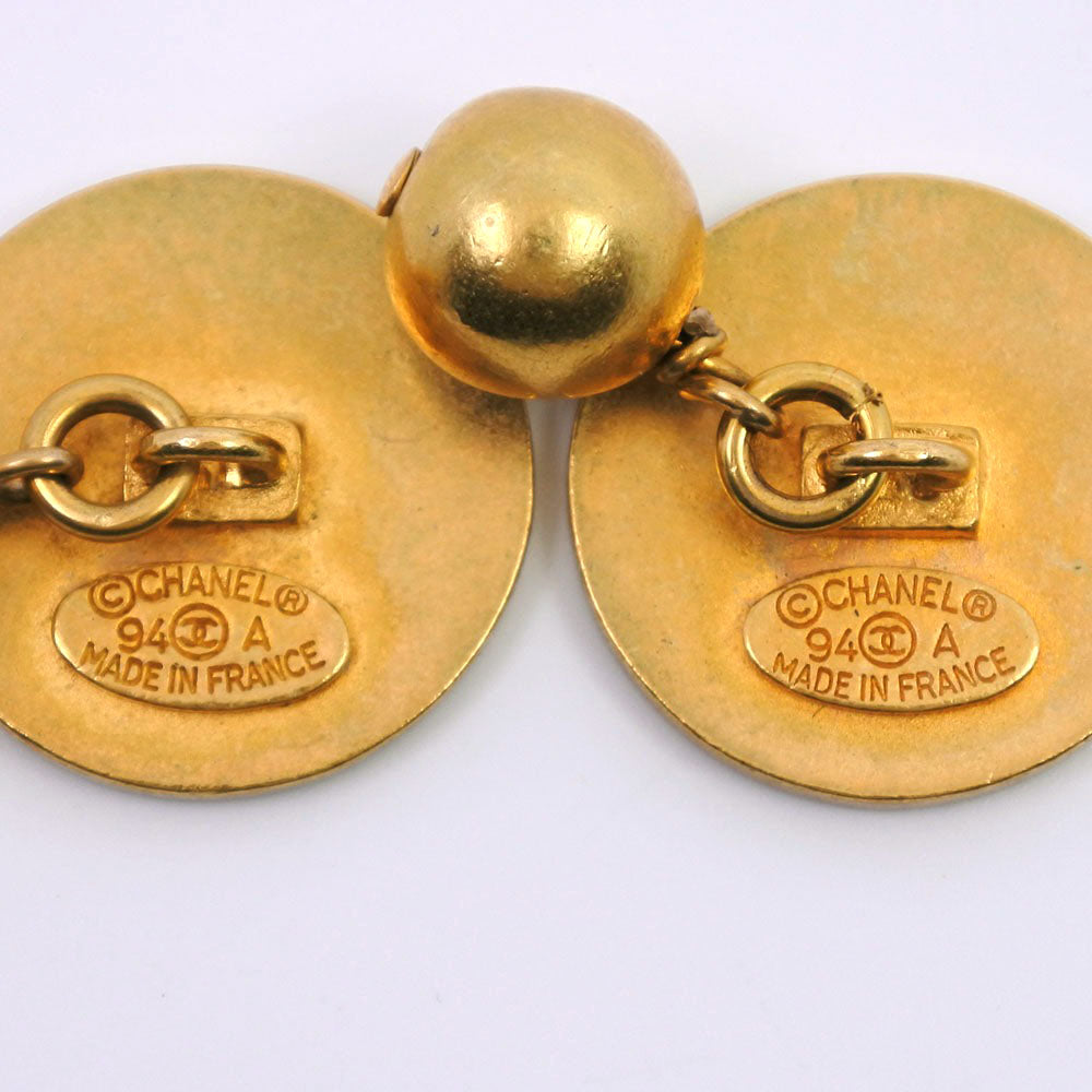 Chanel Gold Plated Cufflinks 94A